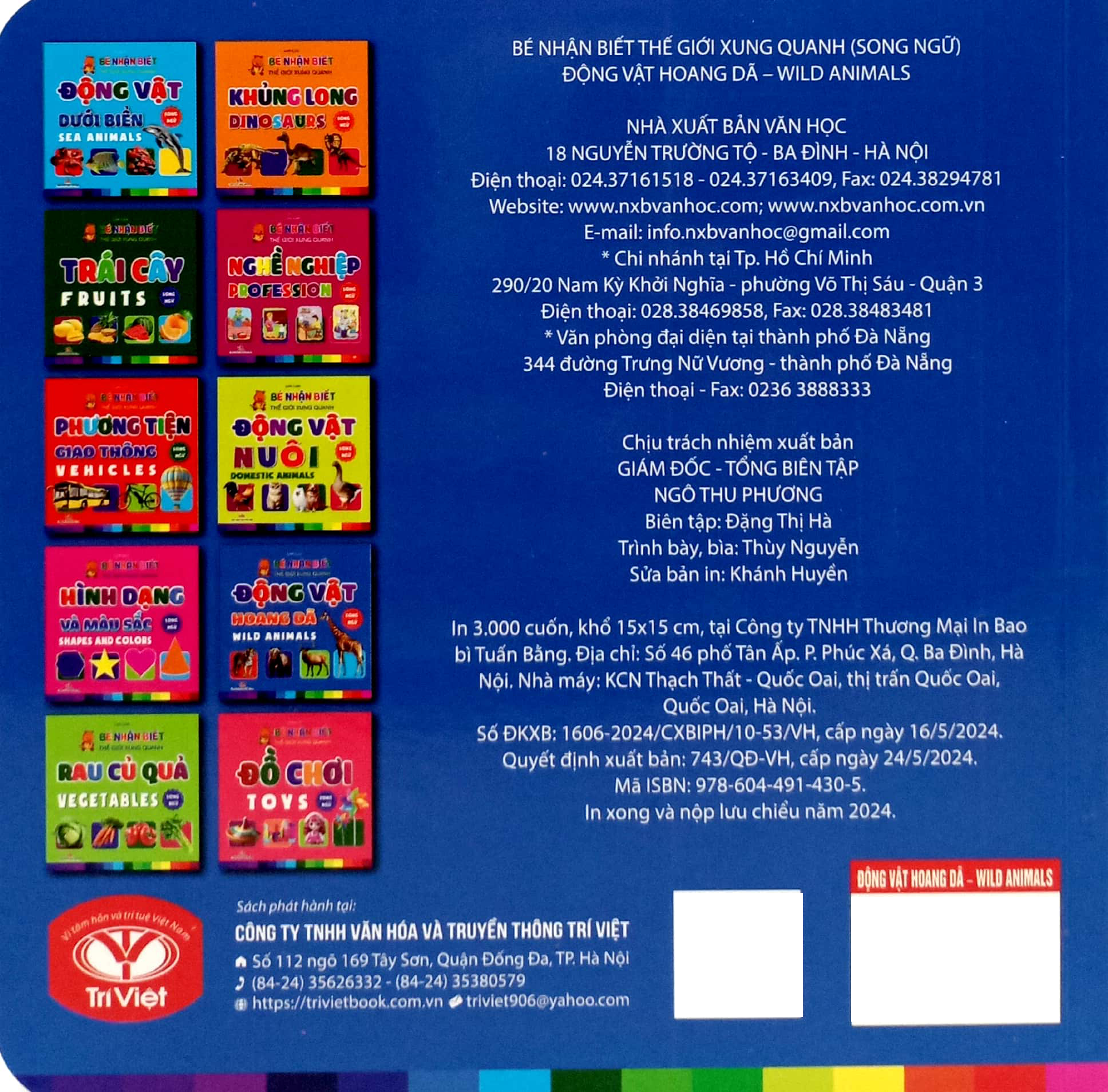 bé nhận biết thế giới xung quanh - động vật hoang dã - wild animals