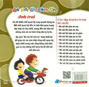bé nói lời cảm ơn - anh trai