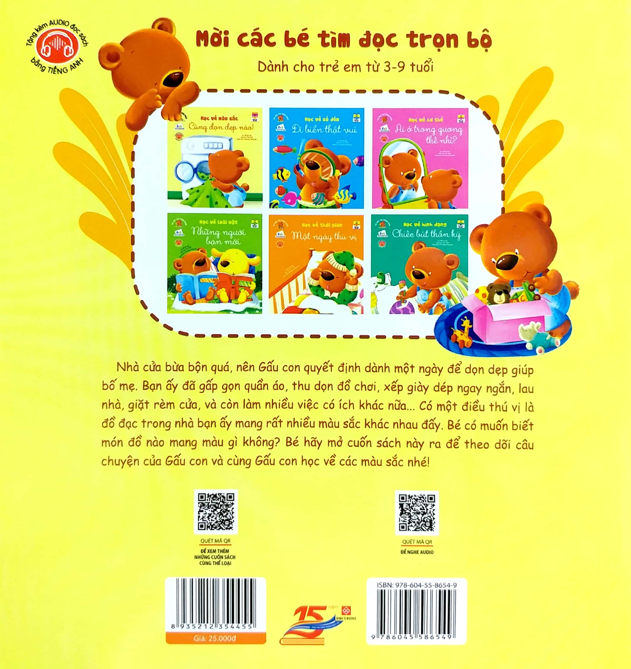 Be Ren Tri Thong Minh - Hoc Ve Mau Sac - Cung Don Dep Nao!