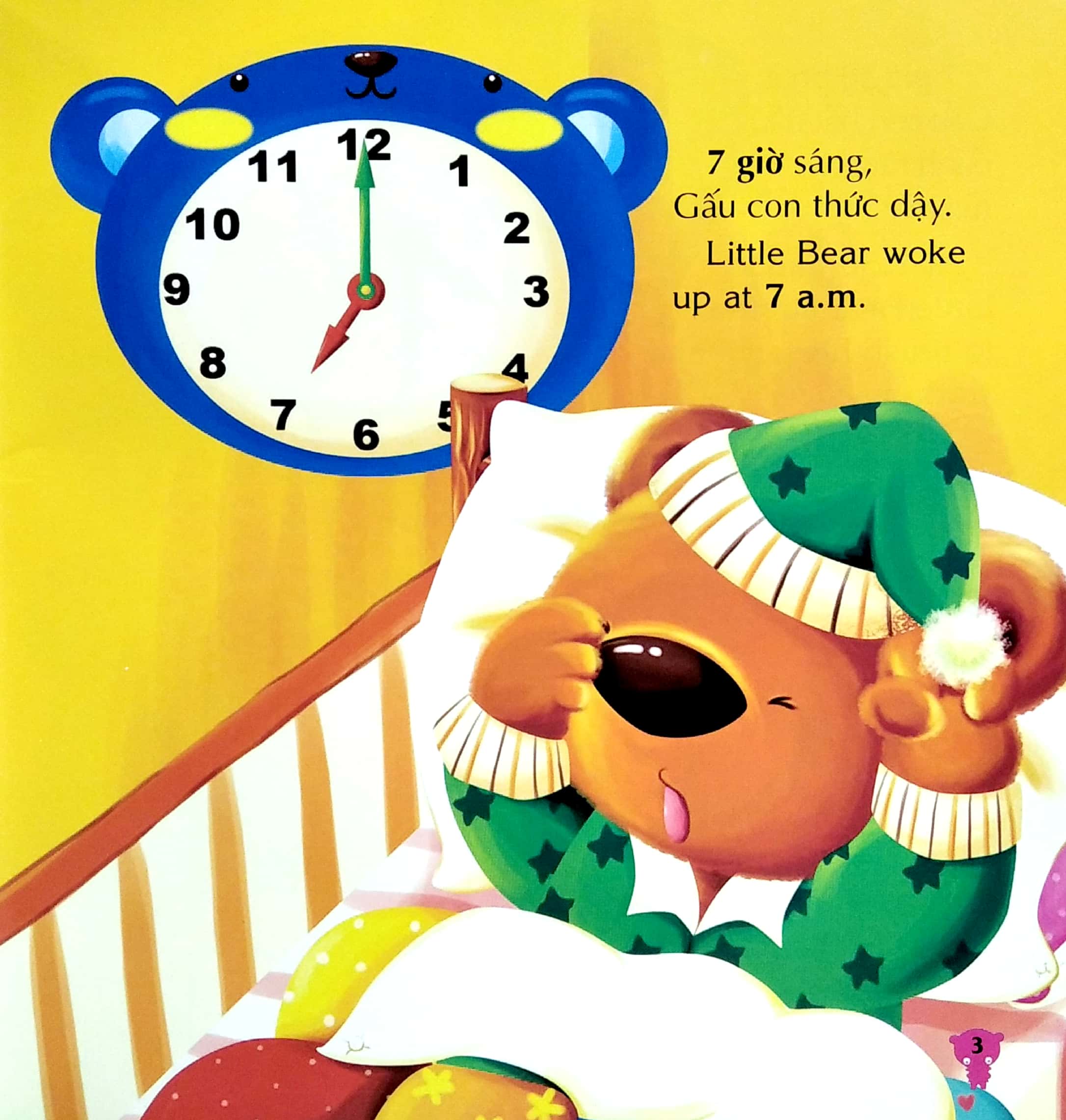 bé rèn trí thông minh - học về thời gian - một ngày thú vị