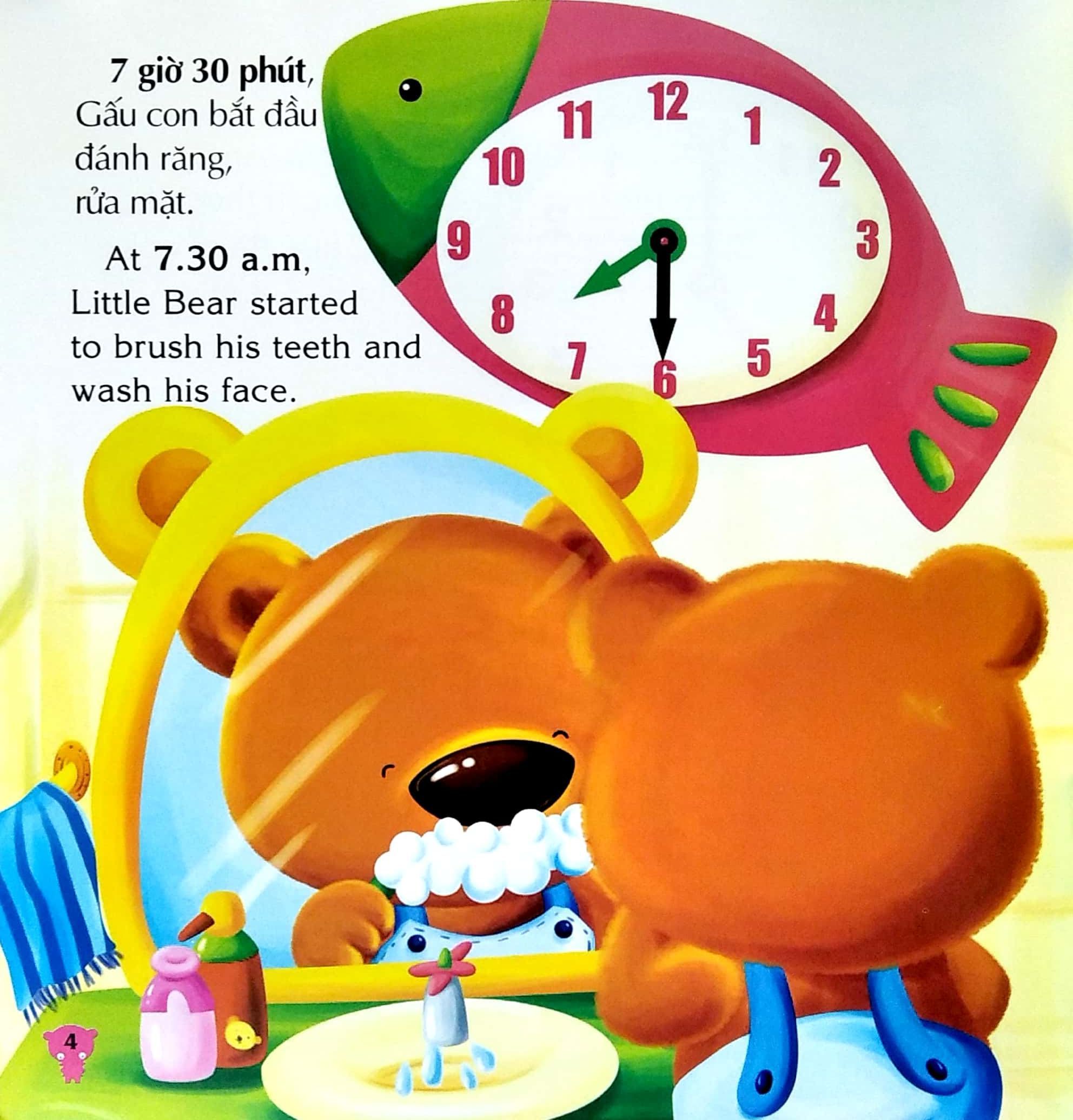 bé rèn trí thông minh - học về thời gian - một ngày thú vị