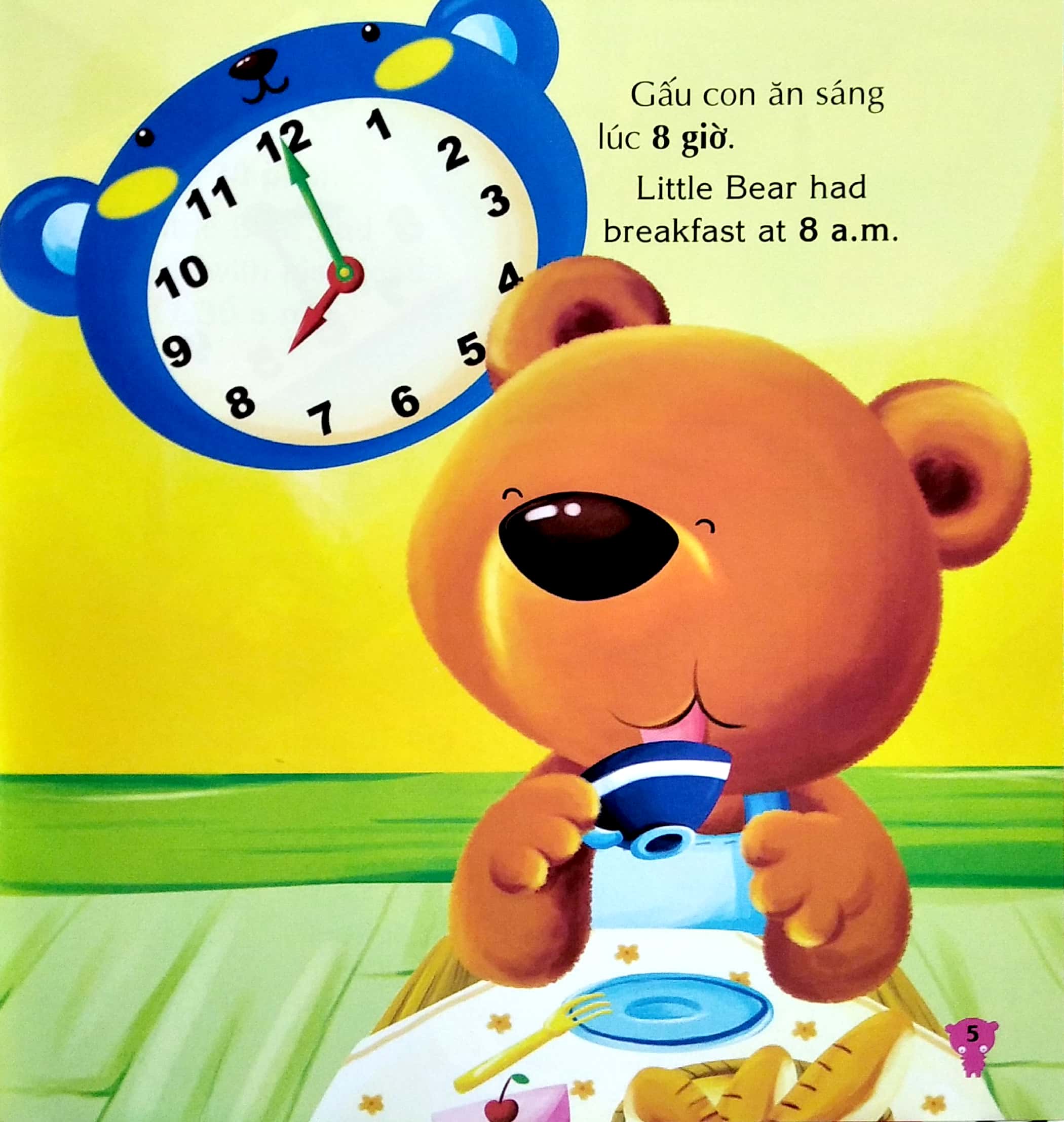 bé rèn trí thông minh - học về thời gian - một ngày thú vị