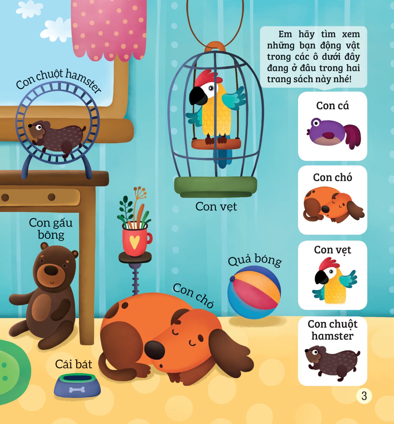 bé rèn trí thông minh qua hoạt động quan sát và tìm kiếm - các loài động vật