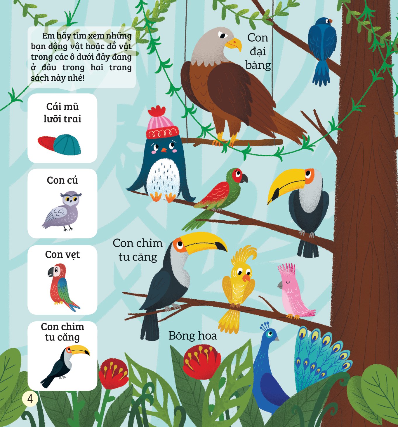 bé rèn trí thông minh qua hoạt động quan sát và tìm kiếm - ở sở thú