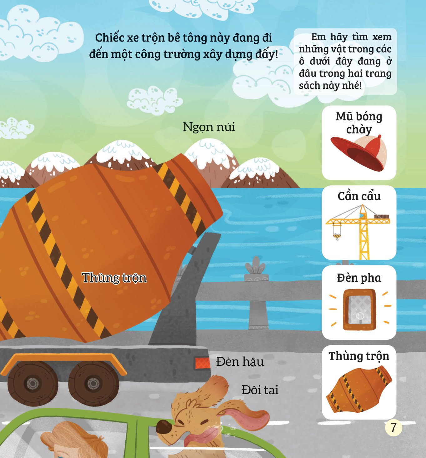 bé rèn trí thông minh qua hoạt động quan sát và tìm kiếm - phương tiện giao thông chuyên dụng