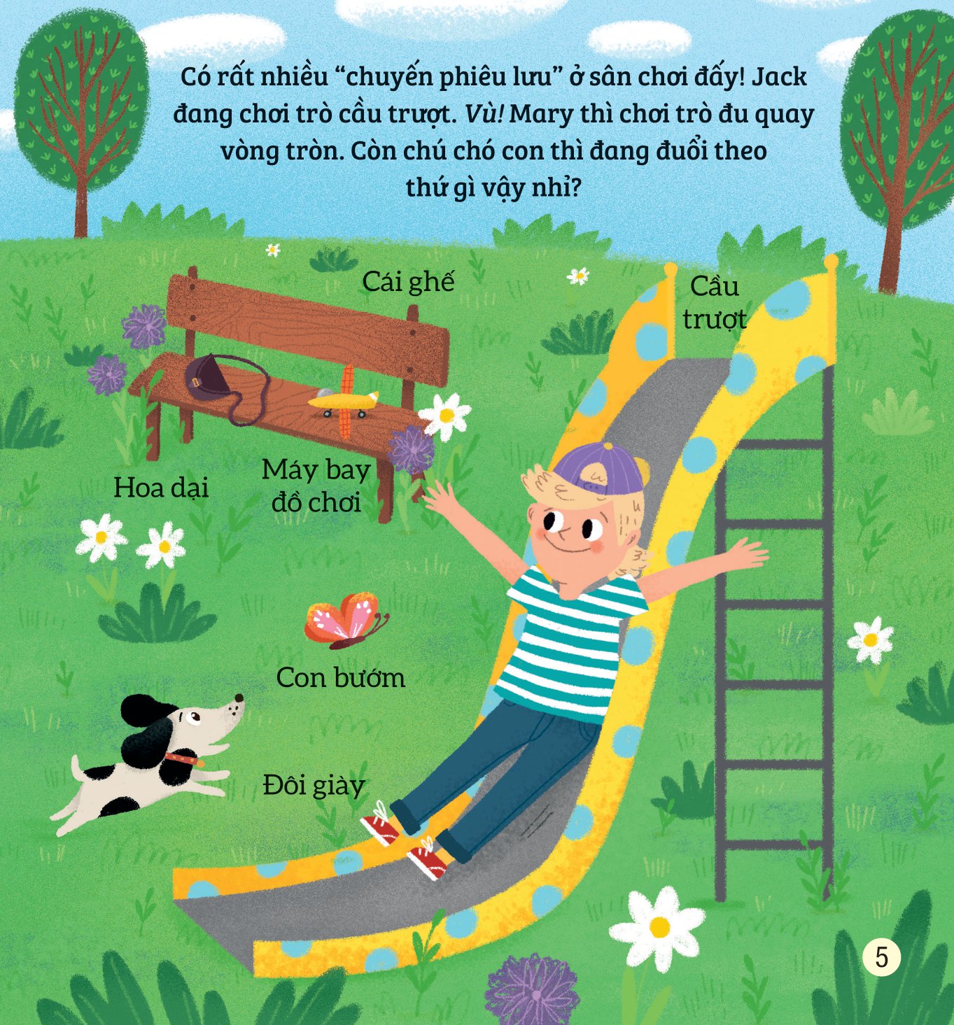 bé rèn trí thông minh qua hoạt động quan sát và tìm kiếm - trong công viên