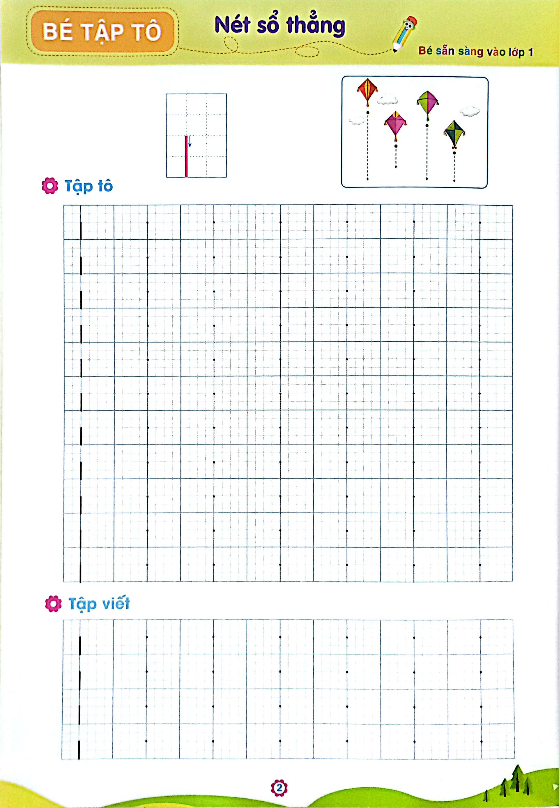 bé sẵn sàng vào lớp một: tập tô nét cơ bản (luyện viết theo chương trình mới) (dành cho trẻ 4-6 tuổi)