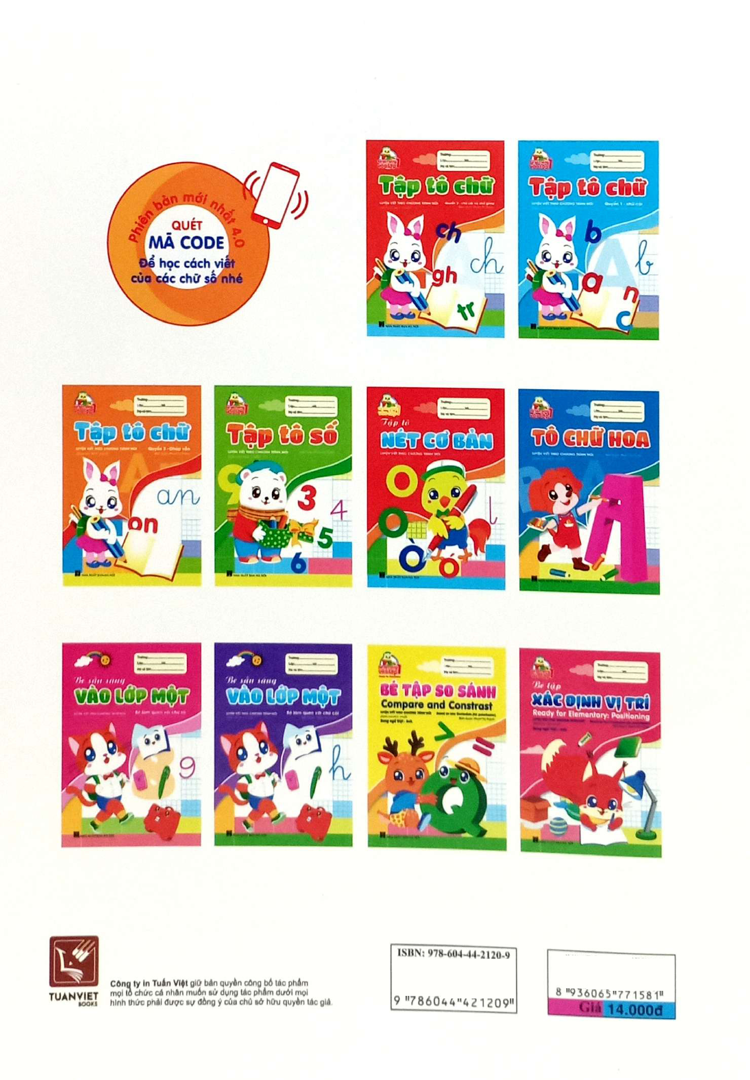 bé sẵn sàng vào lớp một: tập tô số (luyện viết theo chương trình mới) (dành cho trẻ 5-6 tuổi)