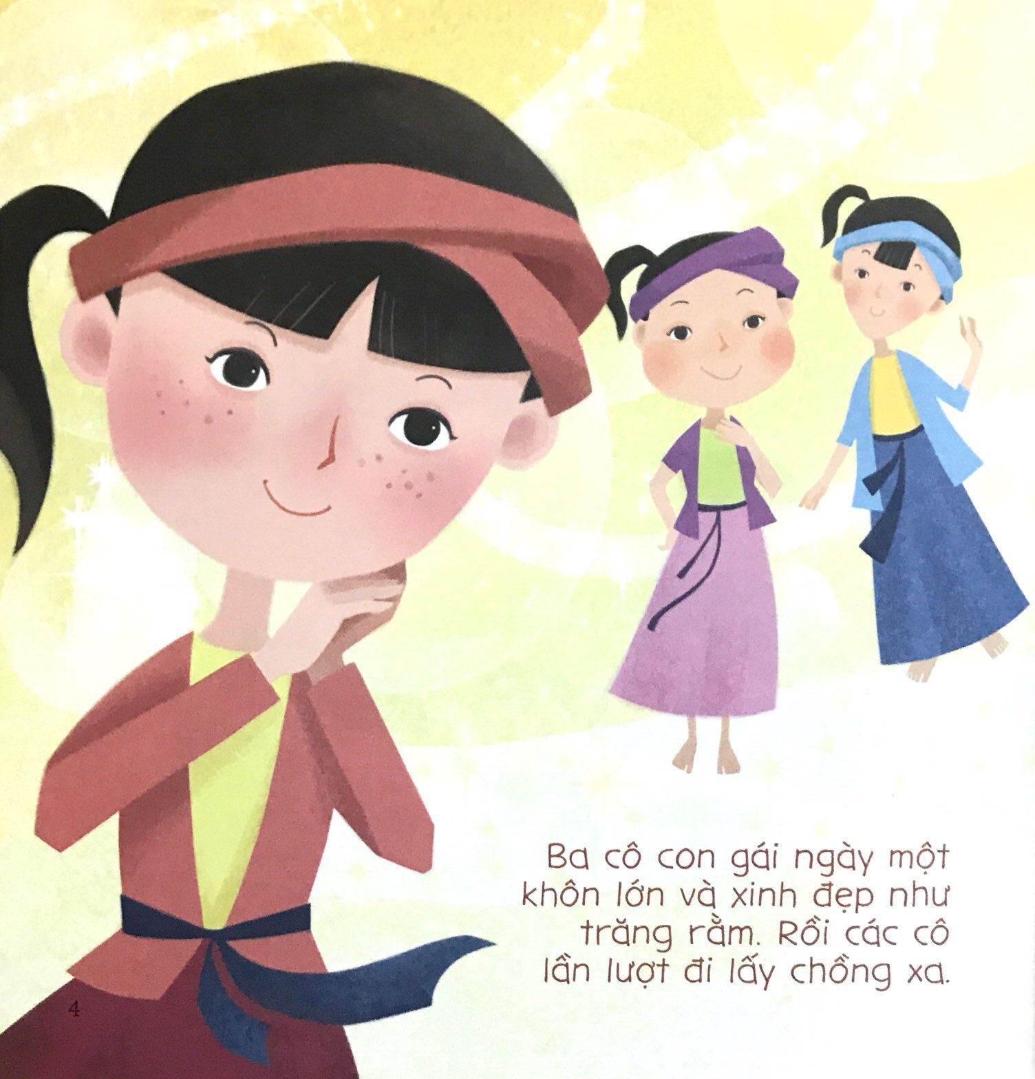 bé tập kể chuyện - ba cô gái (tái bản 2023)