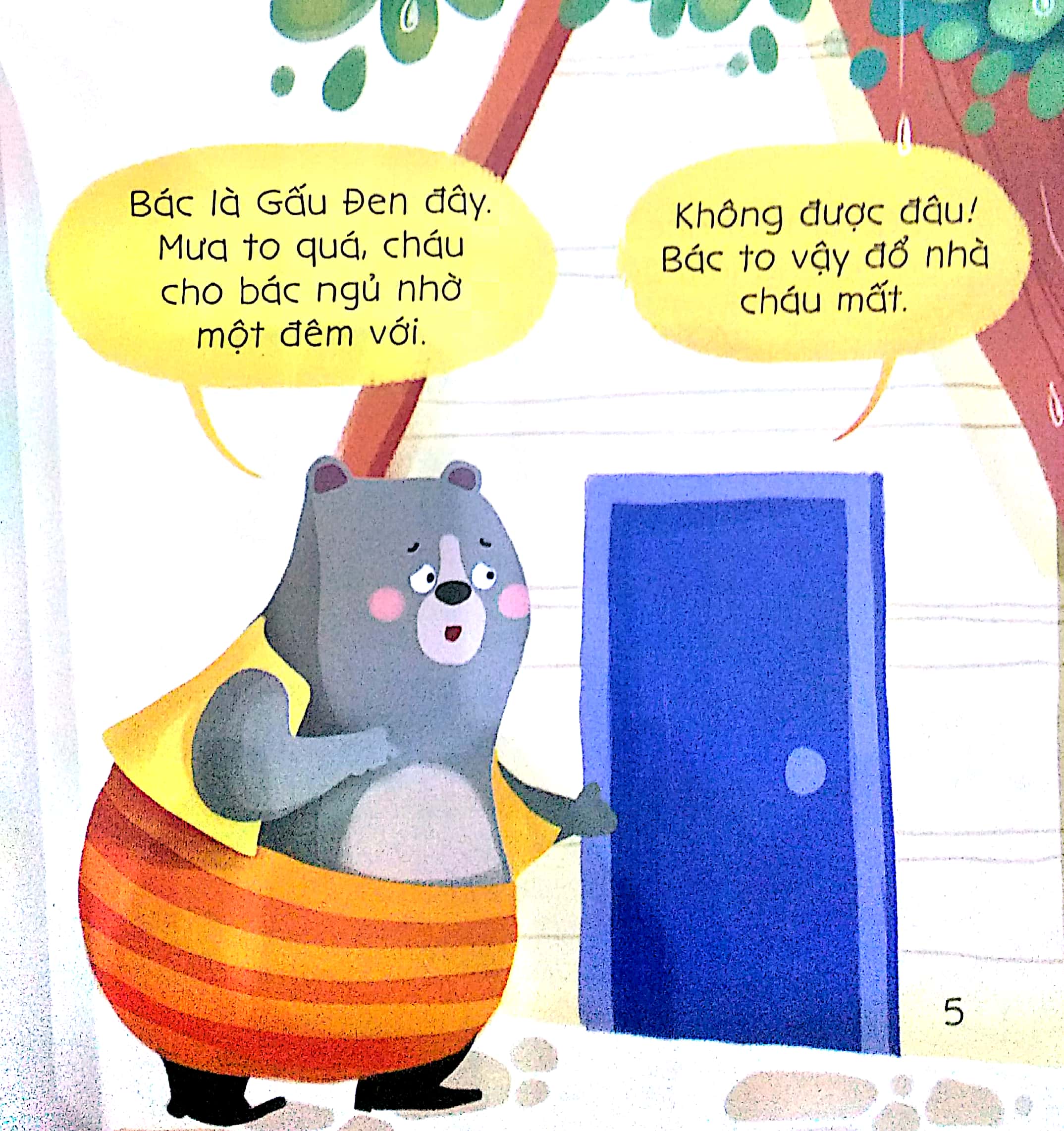 bé tập kể chuyện - bác gấu đen và 2 chú thỏ (tái bản 2022)