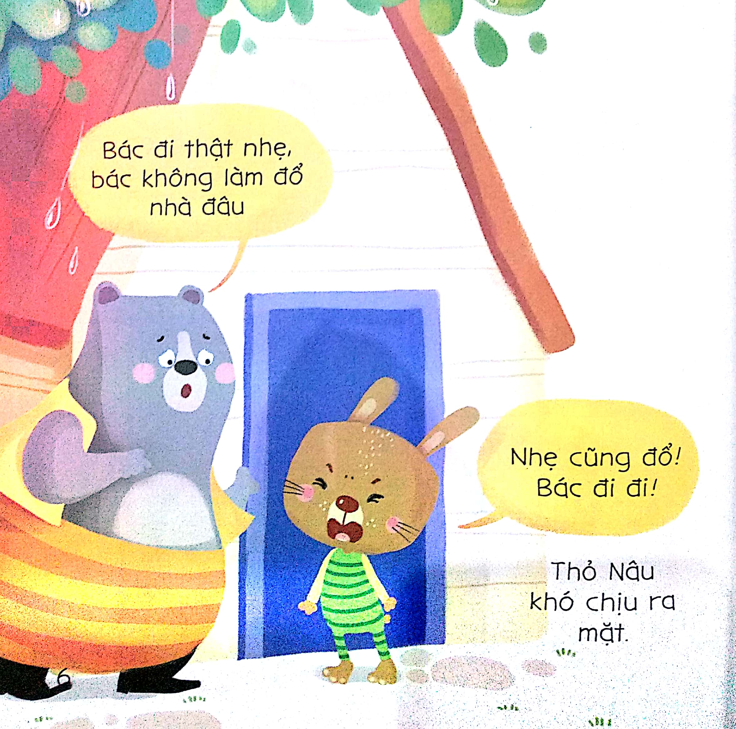 bé tập kể chuyện - bác gấu đen và 2 chú thỏ (tái bản 2022)