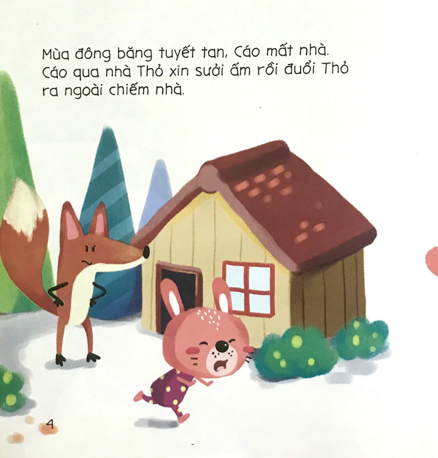 bé tập kể chuyện - cáo, thỏ, gà trống (2022)