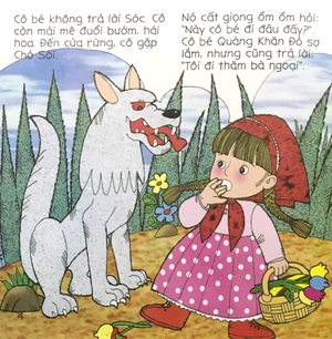 bé tập kể chuyện - cô bé quàng khăn đỏ (tái bản 2022)