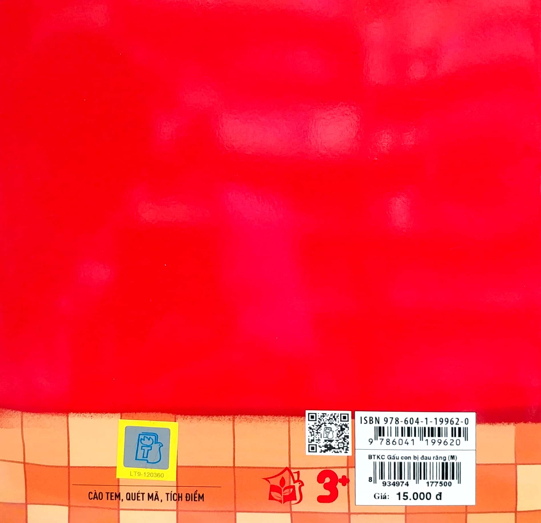 bé tập kể chuyện - gấu con bị đau răng (tái bản 2022)