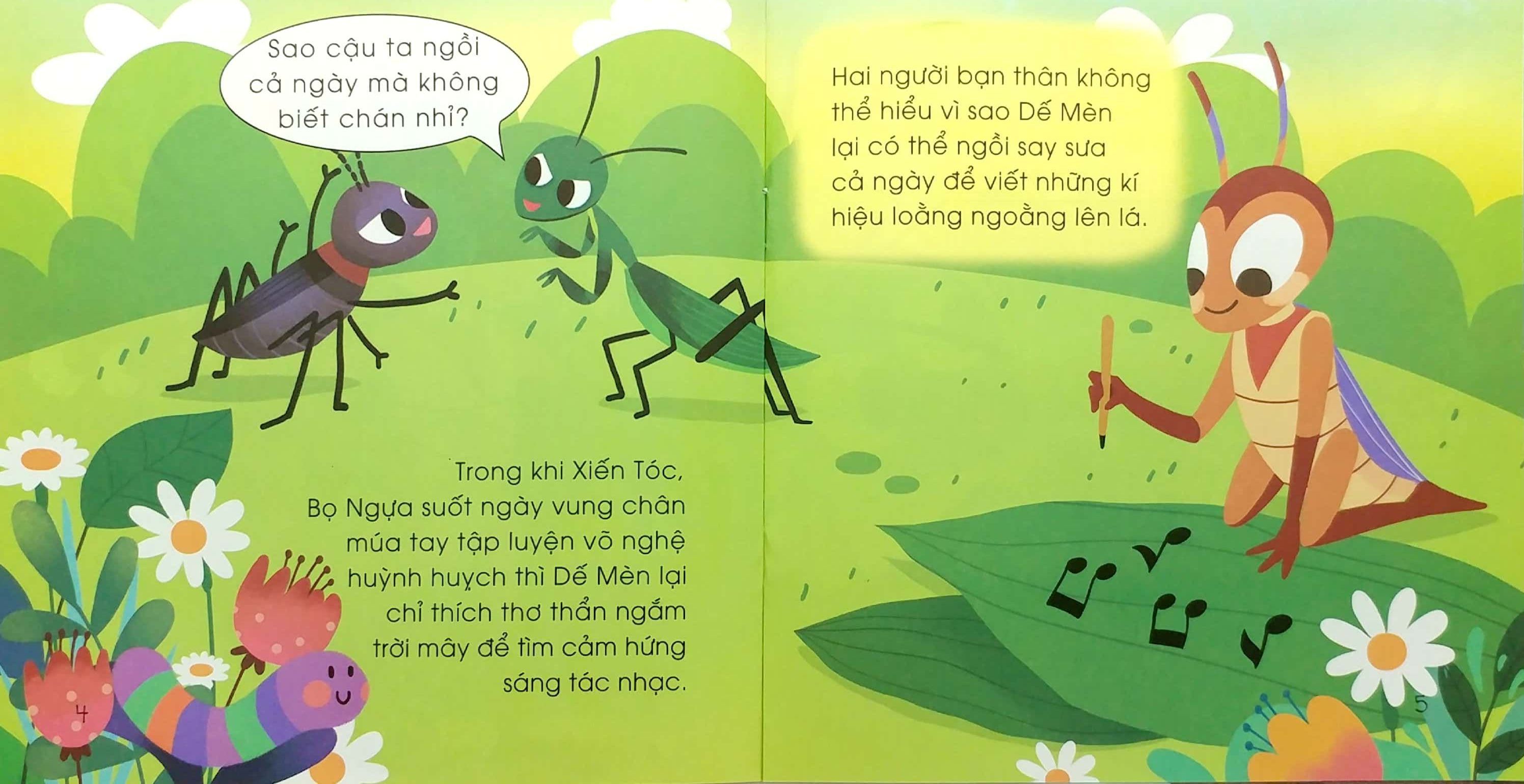 bé tập kể chuyện: nhạc sĩ dế mèn (tái bản 2022)