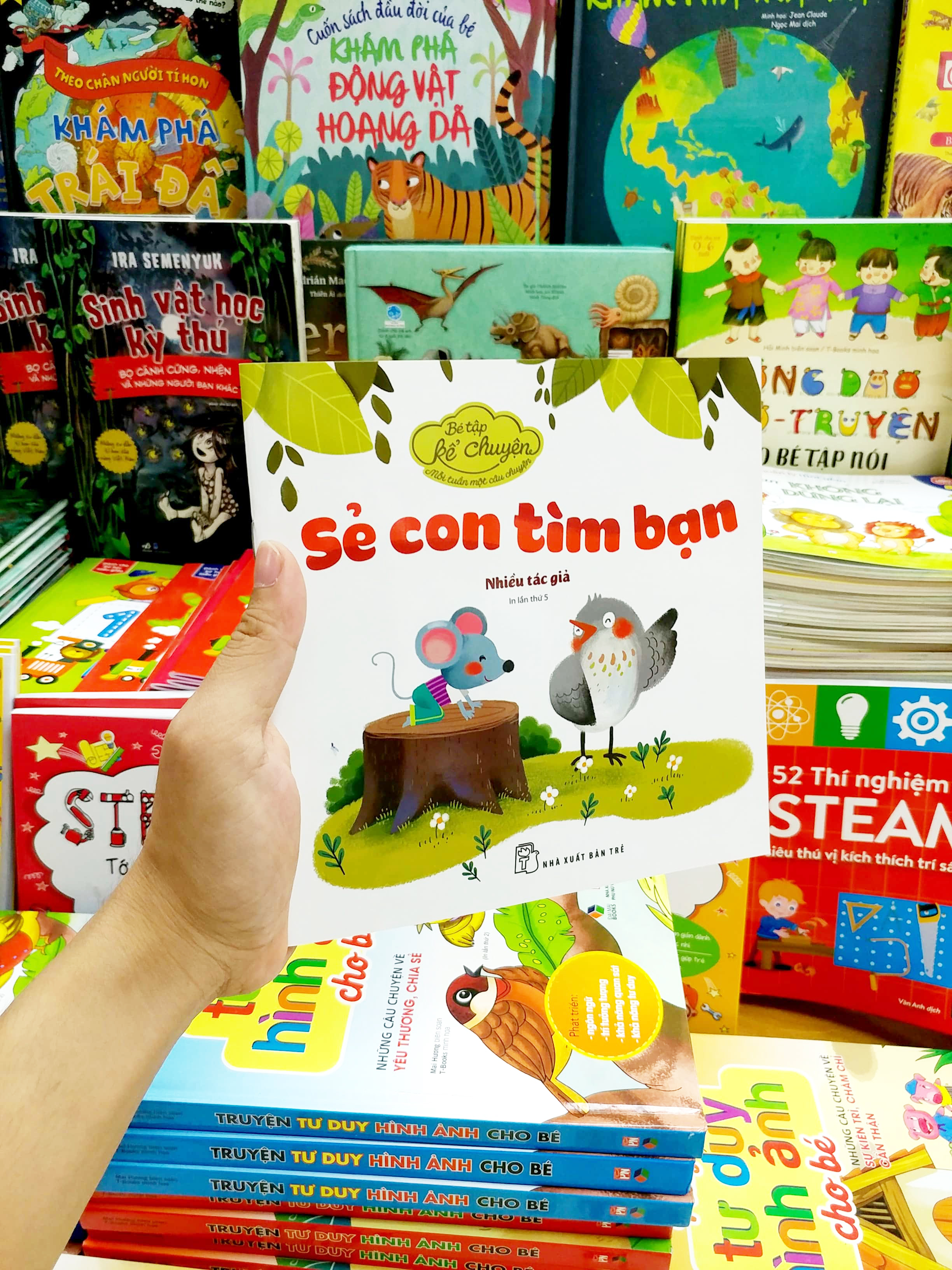 bé tập kể chuyện - sẻ con tìm bạn (tái bản 2022)