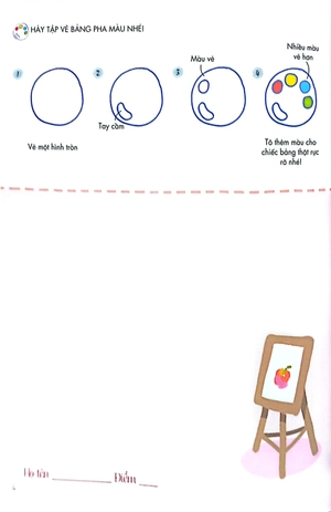 bé tập làm họa sĩ - tập vẽ đồ vật