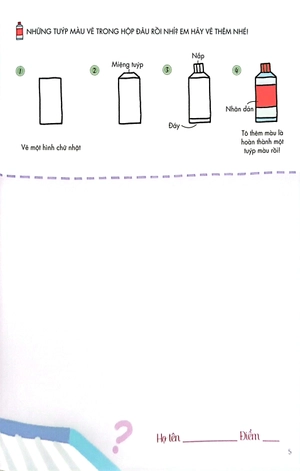 bé tập làm họa sĩ - tập vẽ đồ vật