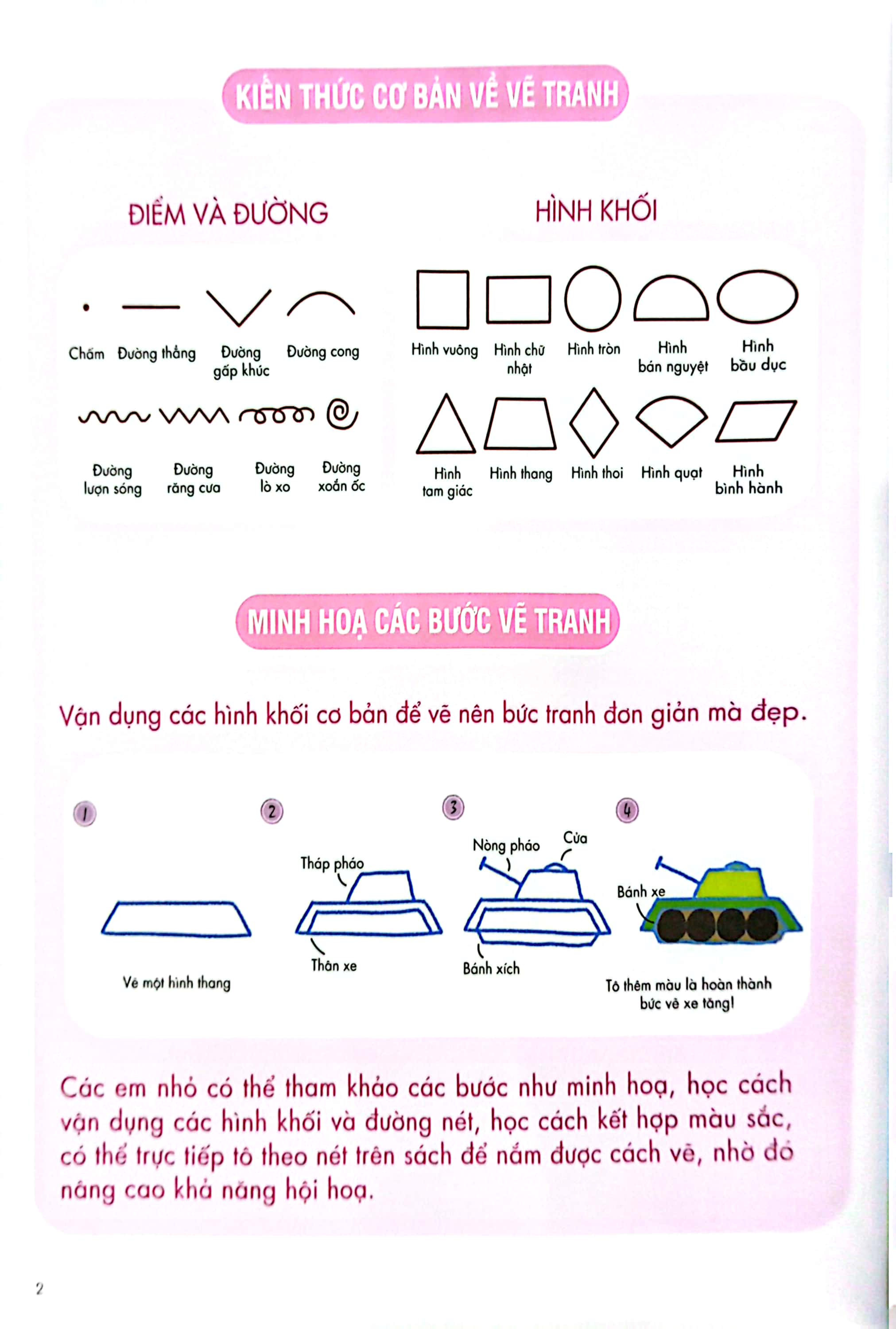 bé tập làm họa sĩ - tập vẽ phương tiện giao thông