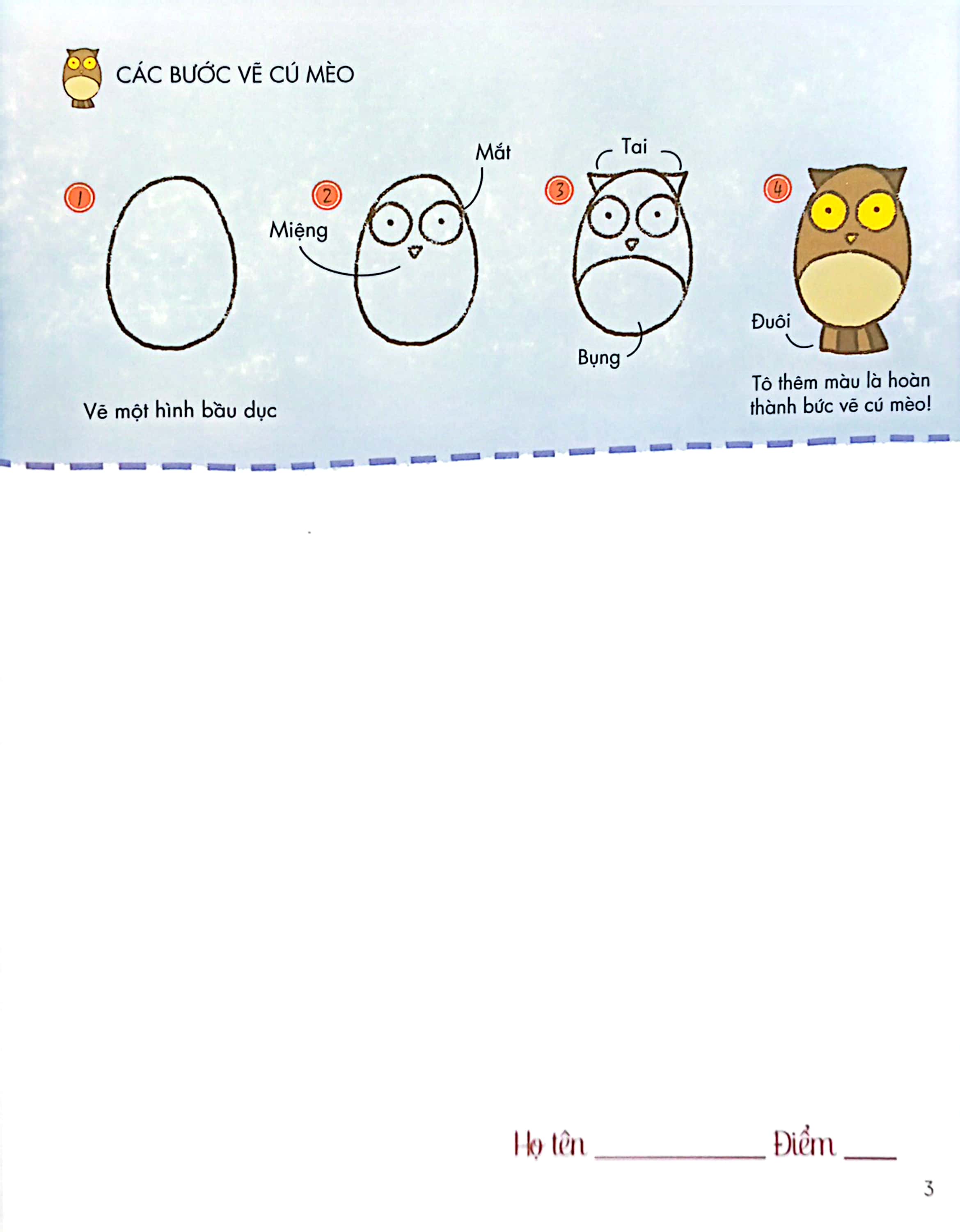 bé tập làm họa sĩ - tập vẽ từ đường cong