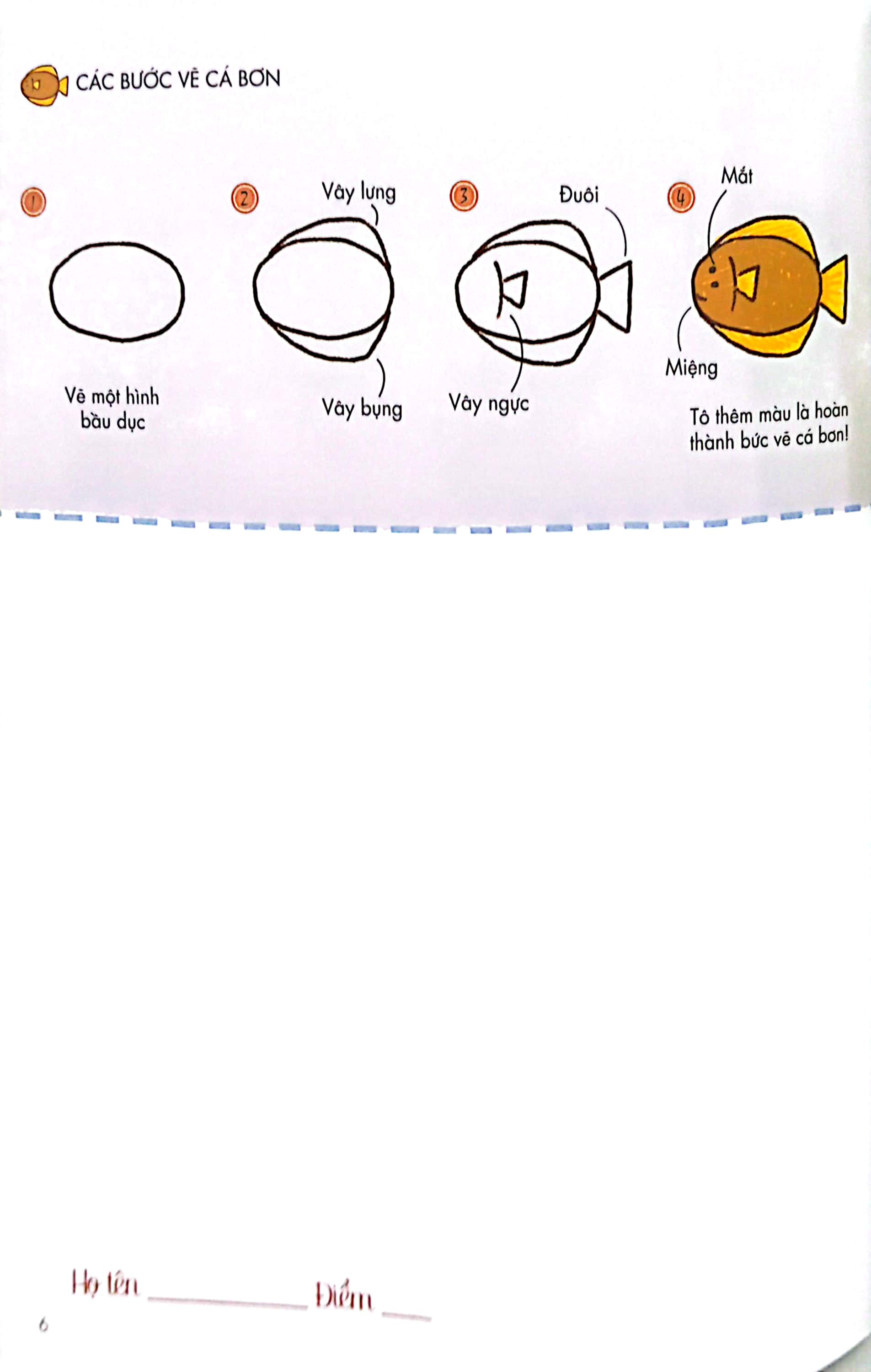 bé tập làm họa sĩ - tập vẽ từ đường cong