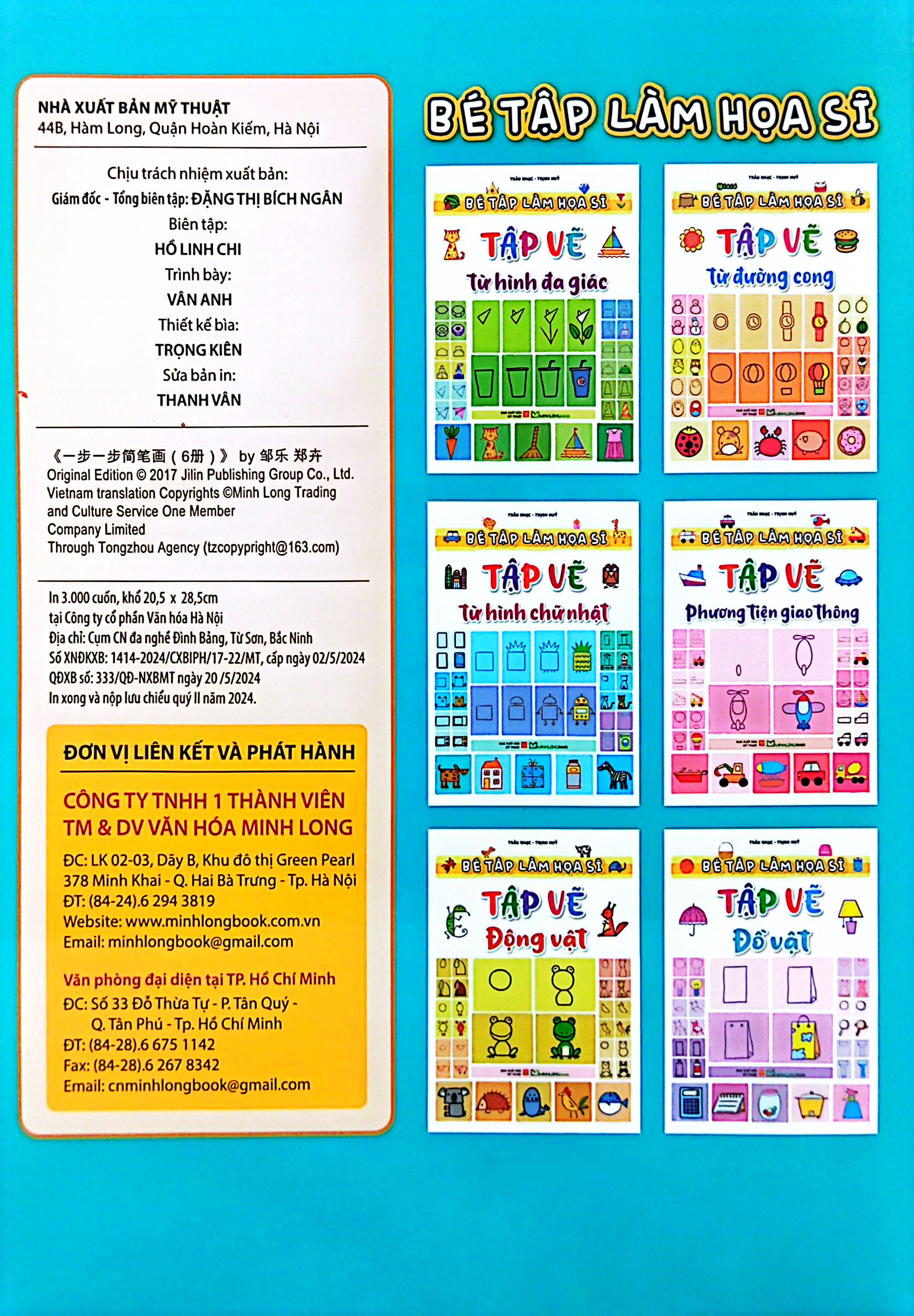 bé tập làm họa sĩ - tập vẽ từ hình chữ nhật