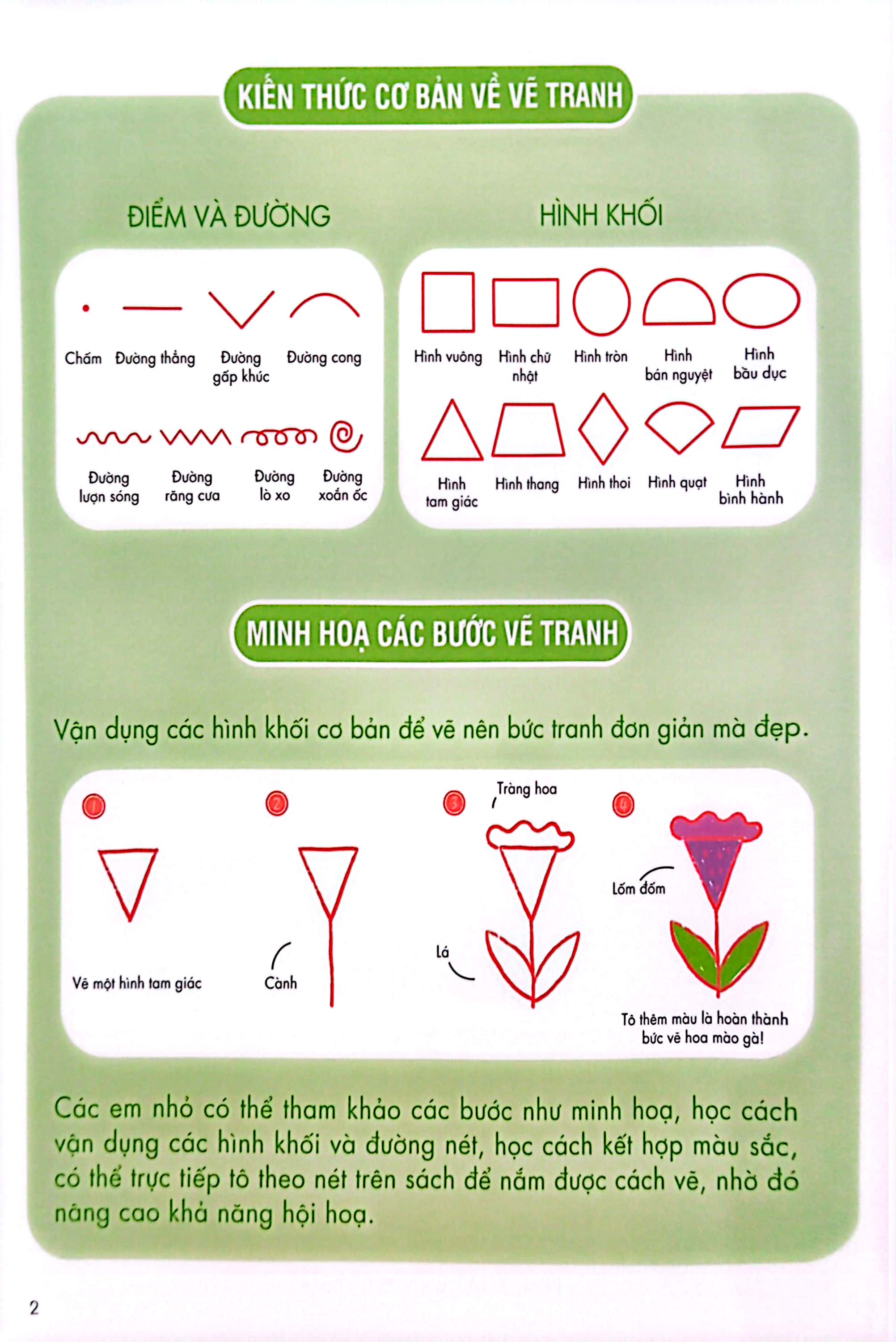 bé tập làm họa sĩ - tập vẽ từ hình đa giác