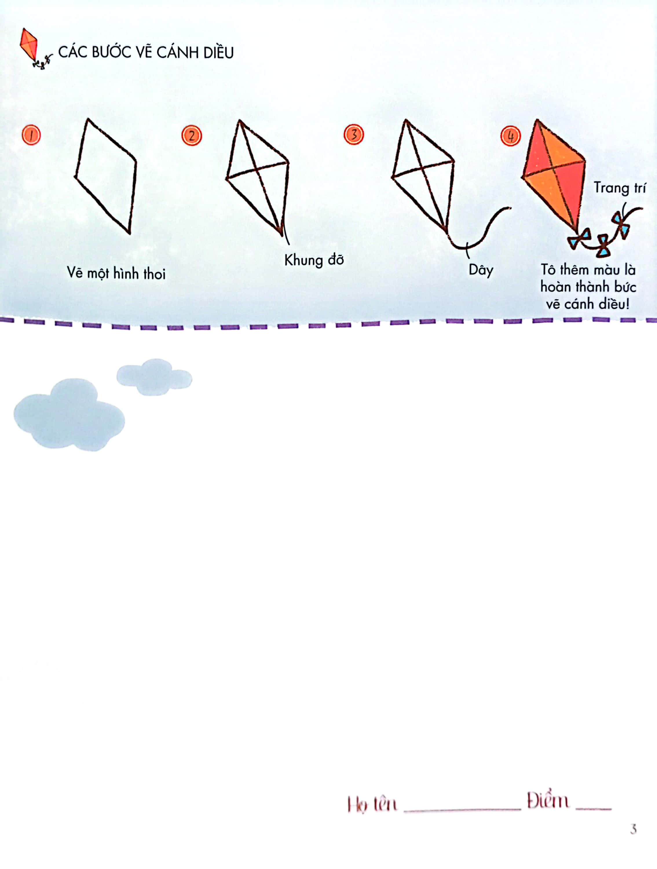 bé tập làm họa sĩ - tập vẽ từ hình đa giác