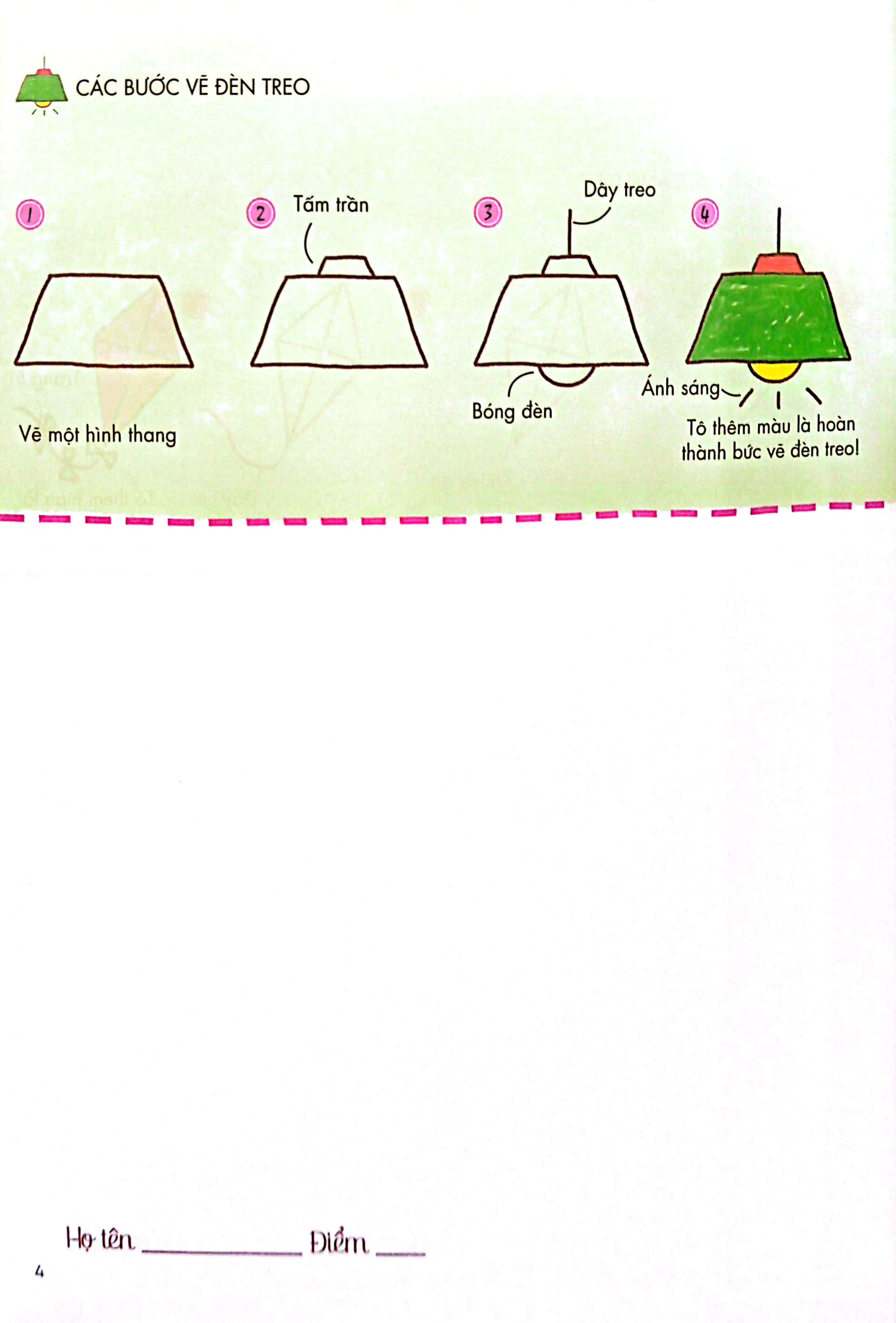bé tập làm họa sĩ - tập vẽ từ hình đa giác
