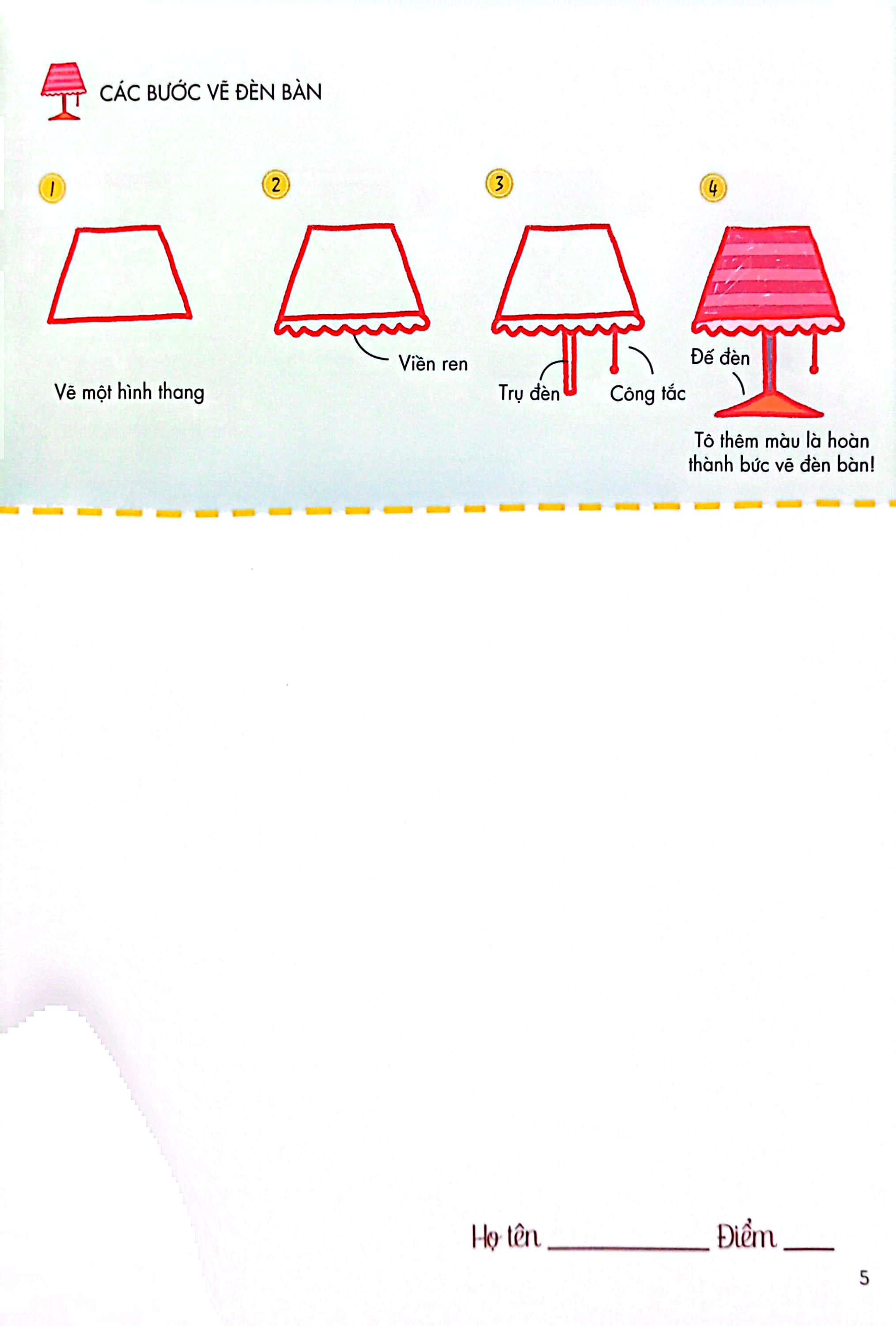 bé tập làm họa sĩ - tập vẽ từ hình đa giác