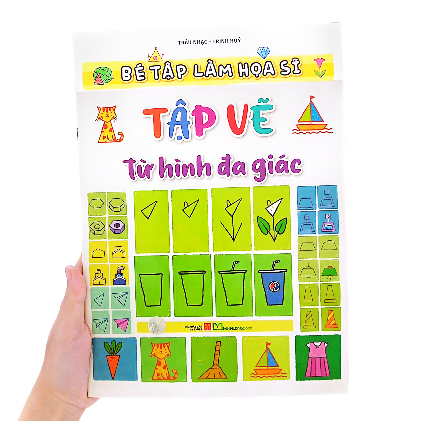 bé tập làm họa sĩ - tập vẽ từ hình đa giác