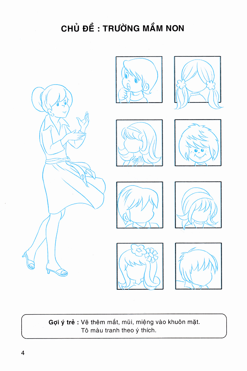 bé tập tạo hình 4-5 tuổi