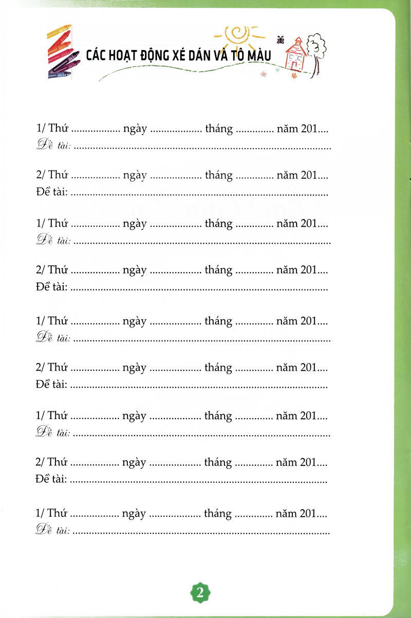 bé tập tạo hình nhà trẻ