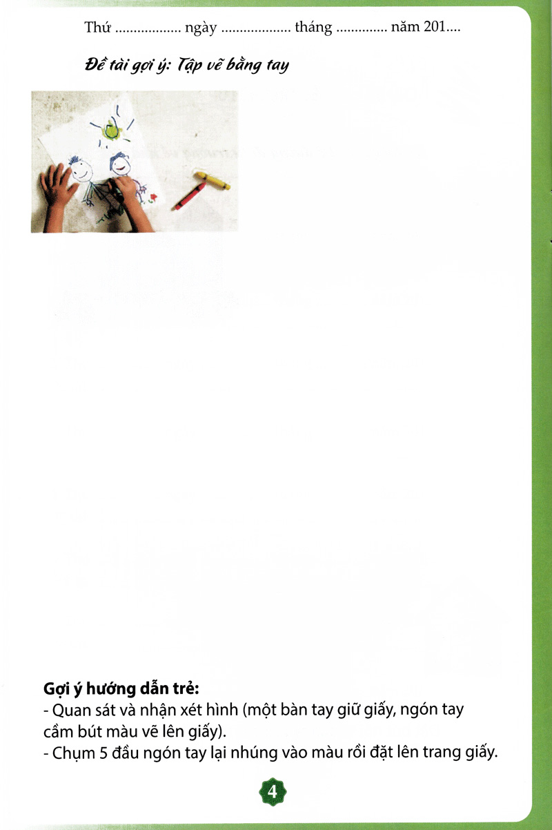 bé tập tạo hình nhà trẻ