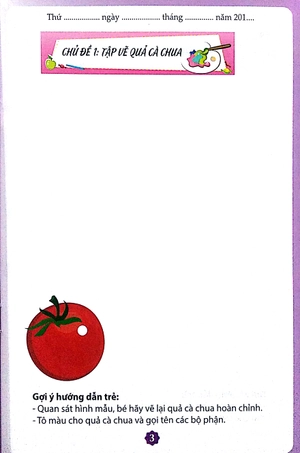 bé tập tạo hình rau củ quả