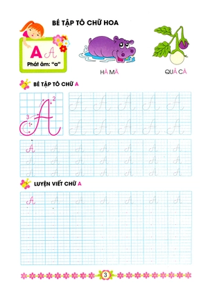 bé tập tô chữ hoa - hành trang cho bé vào lớp 1 (tái bản 2016)