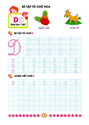 bé tập tô chữ hoa - hành trang cho bé vào lớp 1 (tái bản 2016)