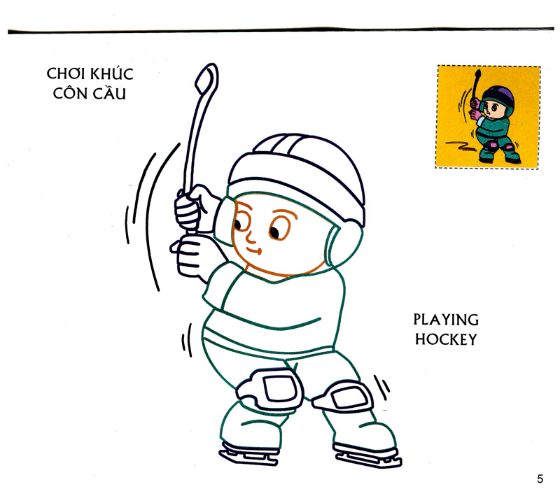 bé tập tô màu - bé là vận động viên (tái bản 2019)