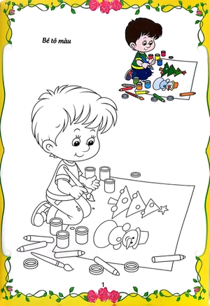 bé tập tô màu - các hoạt động vui chơi của bé (tái bản 2023)