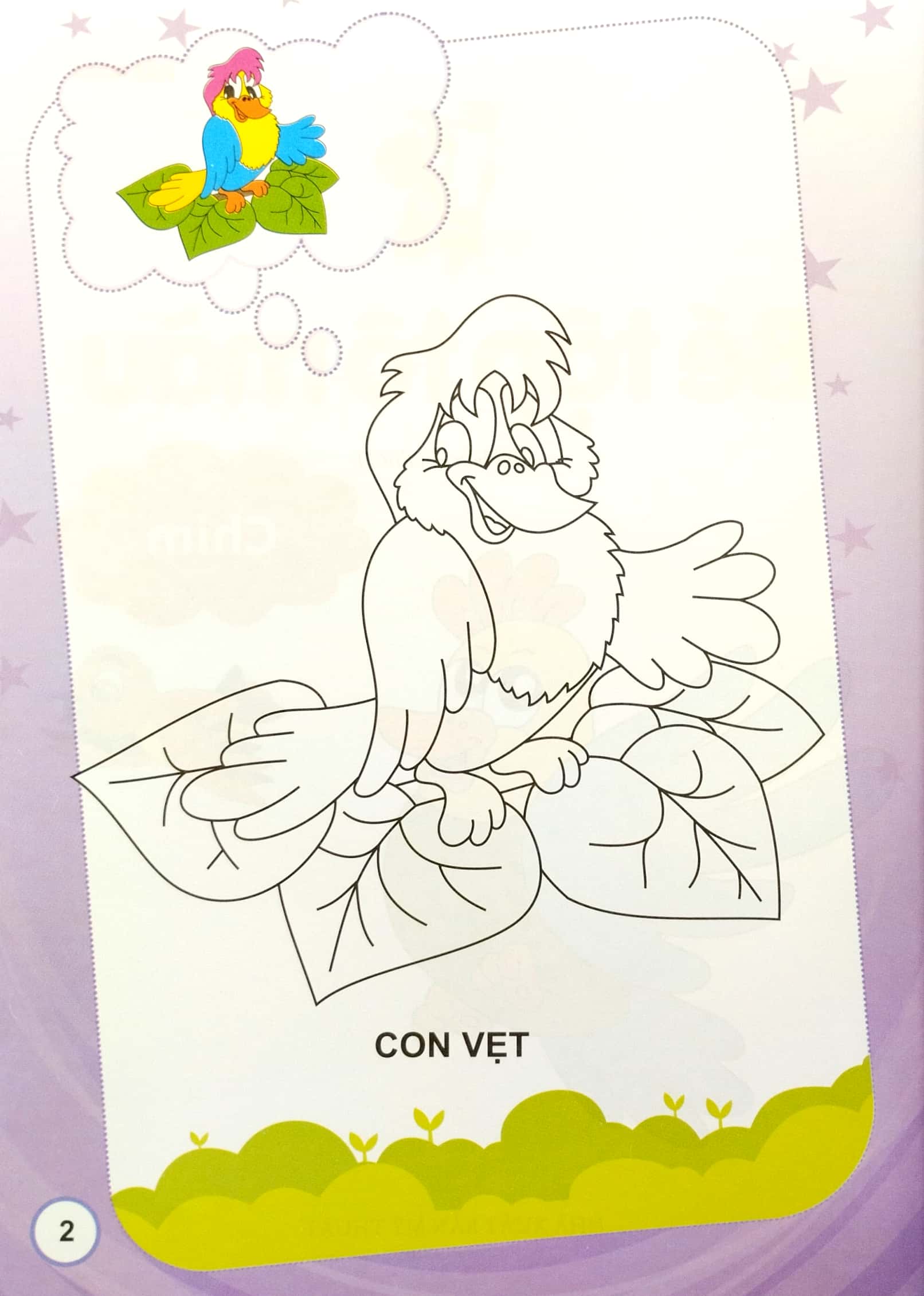 bé tập tô màu - chim (tái bản 2022)