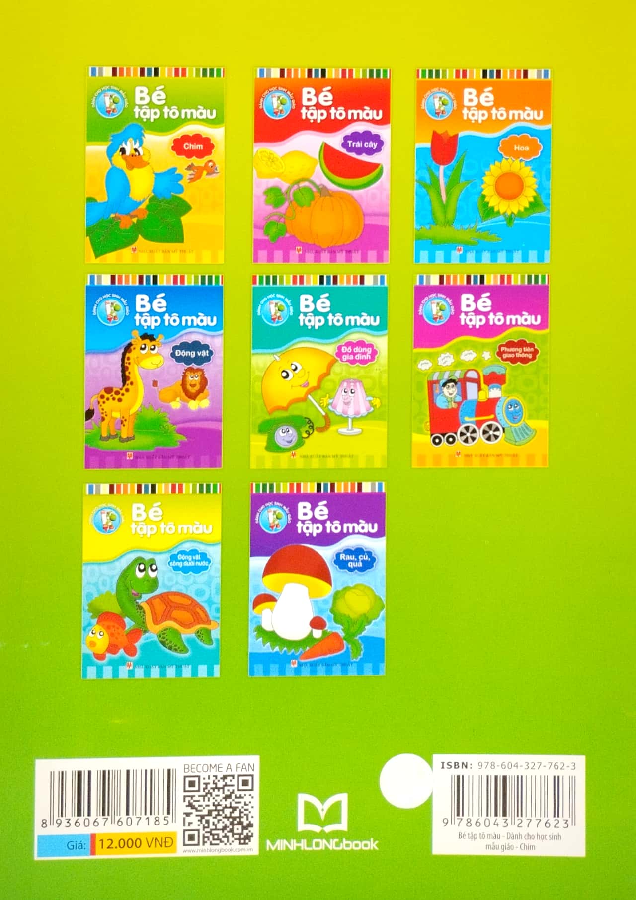 bé tập tô màu - chim (tái bản 2022)