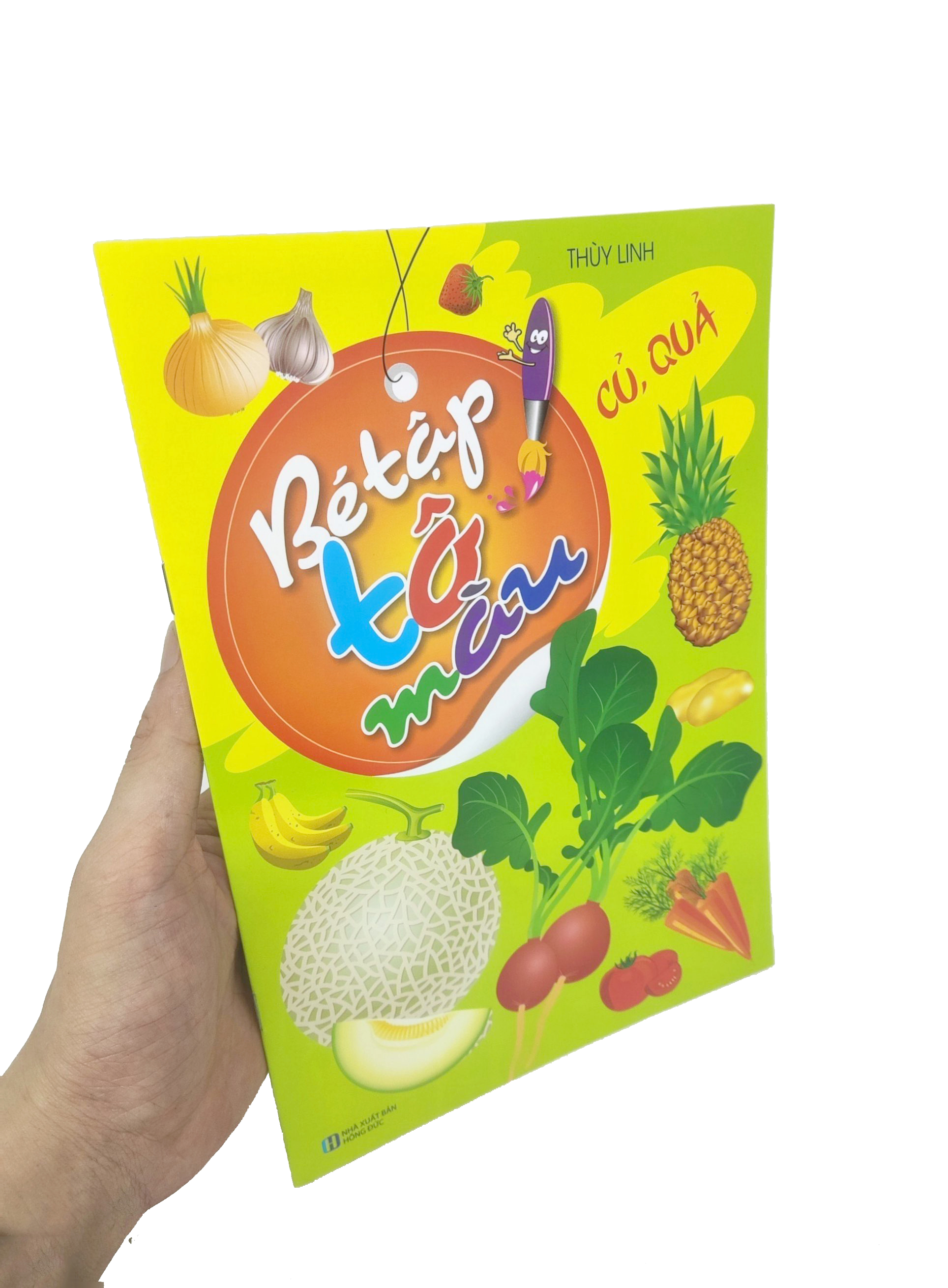 bé tập tô màu - củ, quả (tái bản 2023)