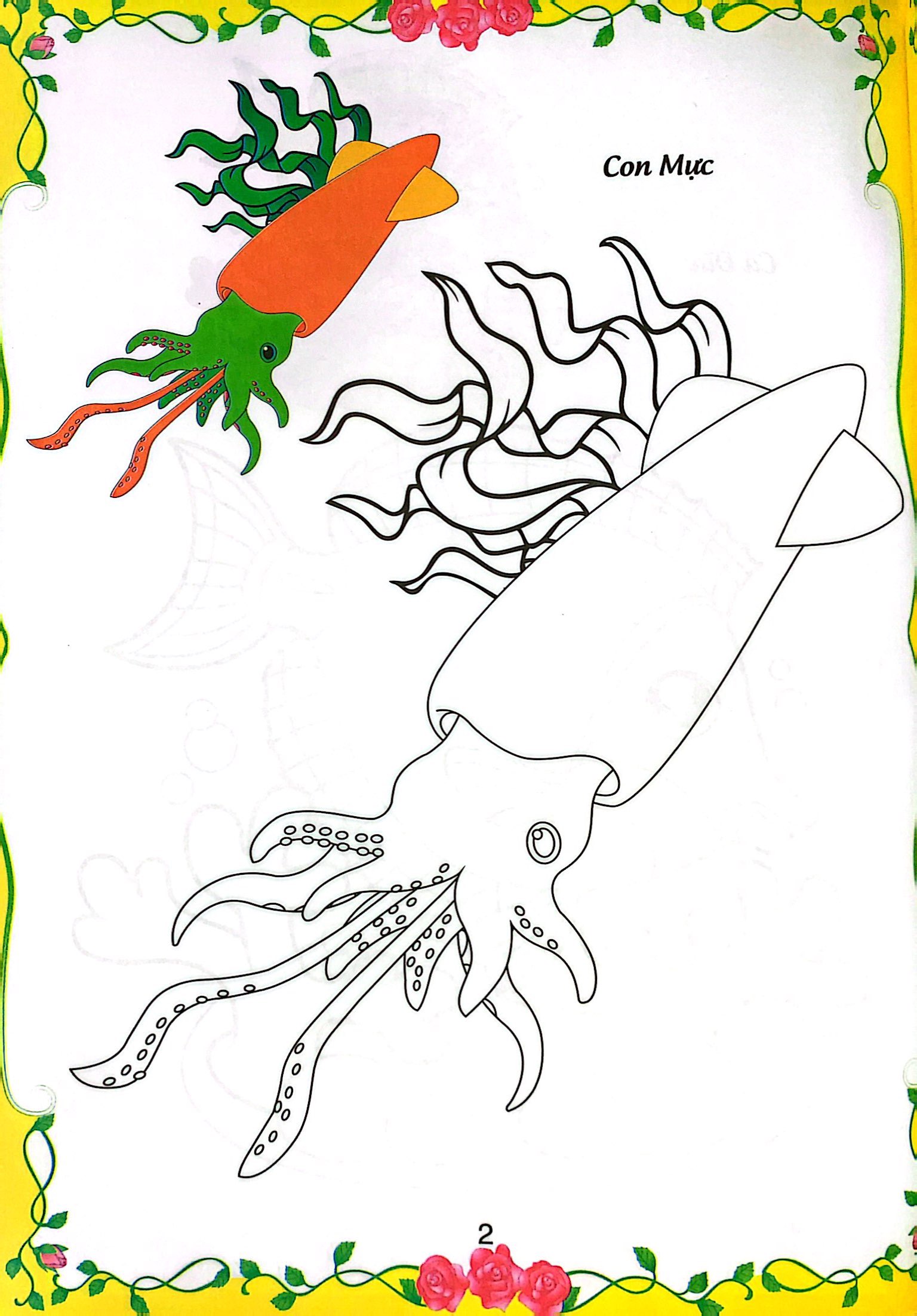 bé tập tô màu - động vật dưới nước (tái bản 2023)