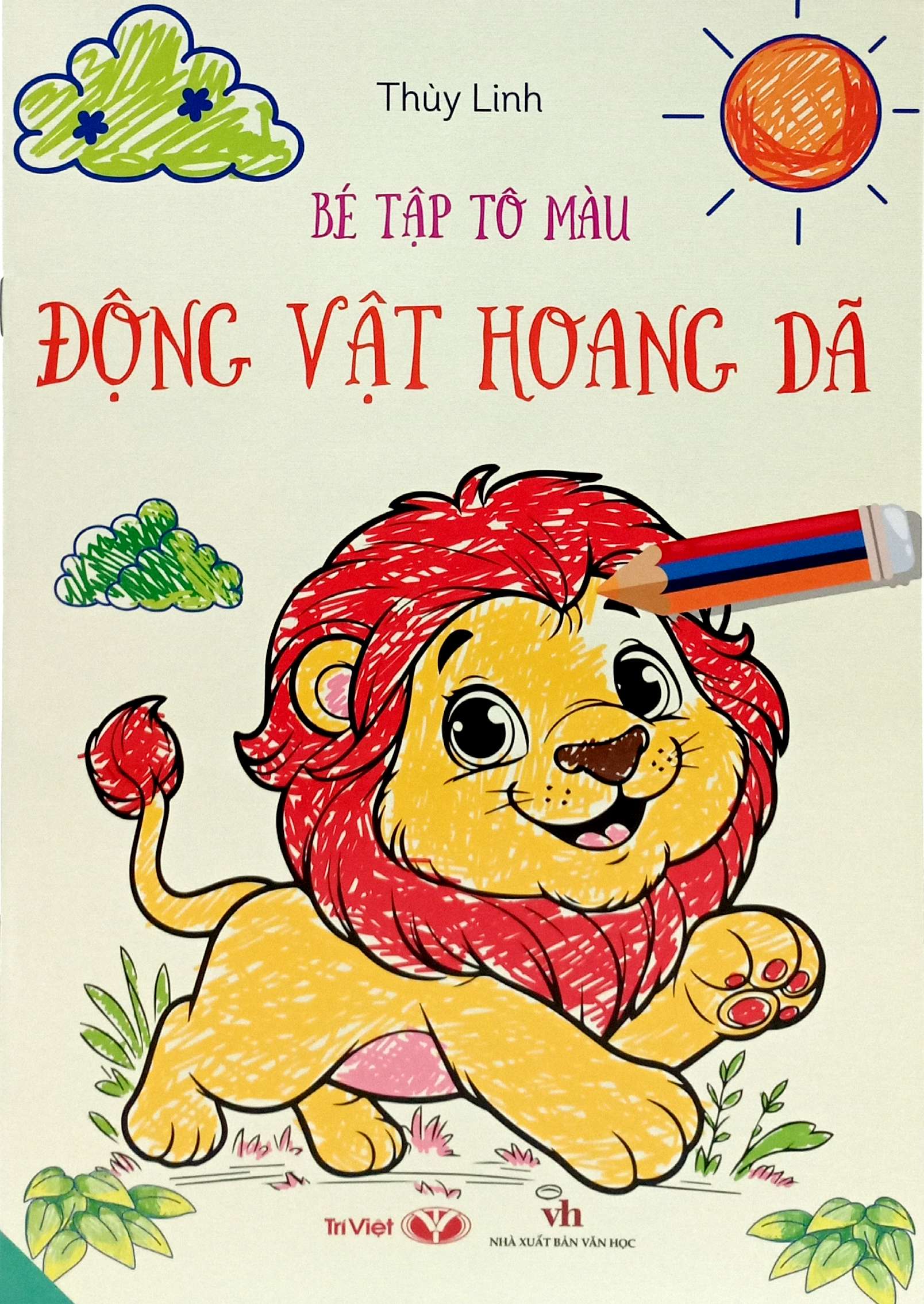 bé tập tô màu - động vật hoang dã