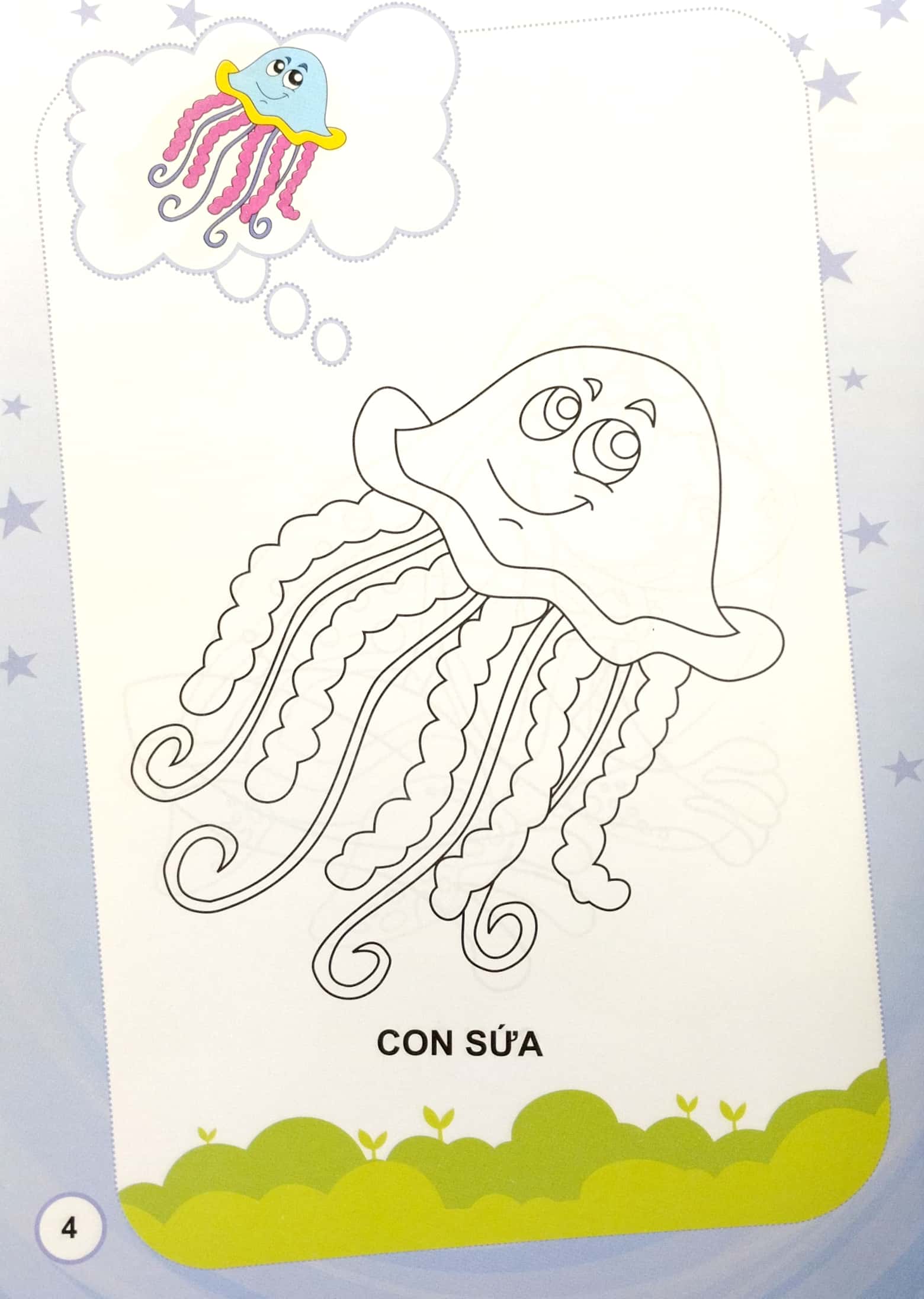 bé tập tô màu - động vật sống dưới nước (tái bản 2023)