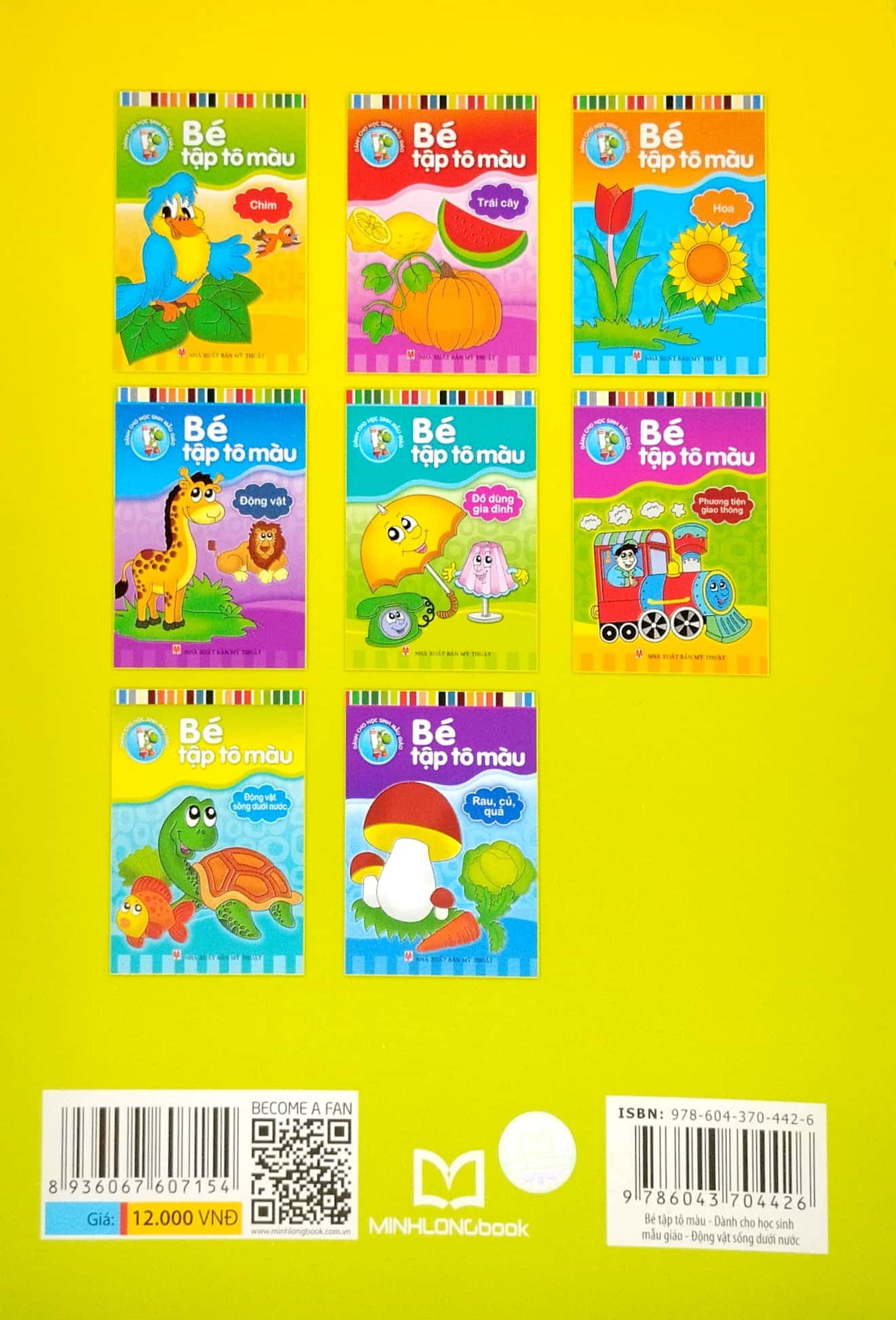 bé tập tô màu - động vật sống dưới nước (tái bản 2023)