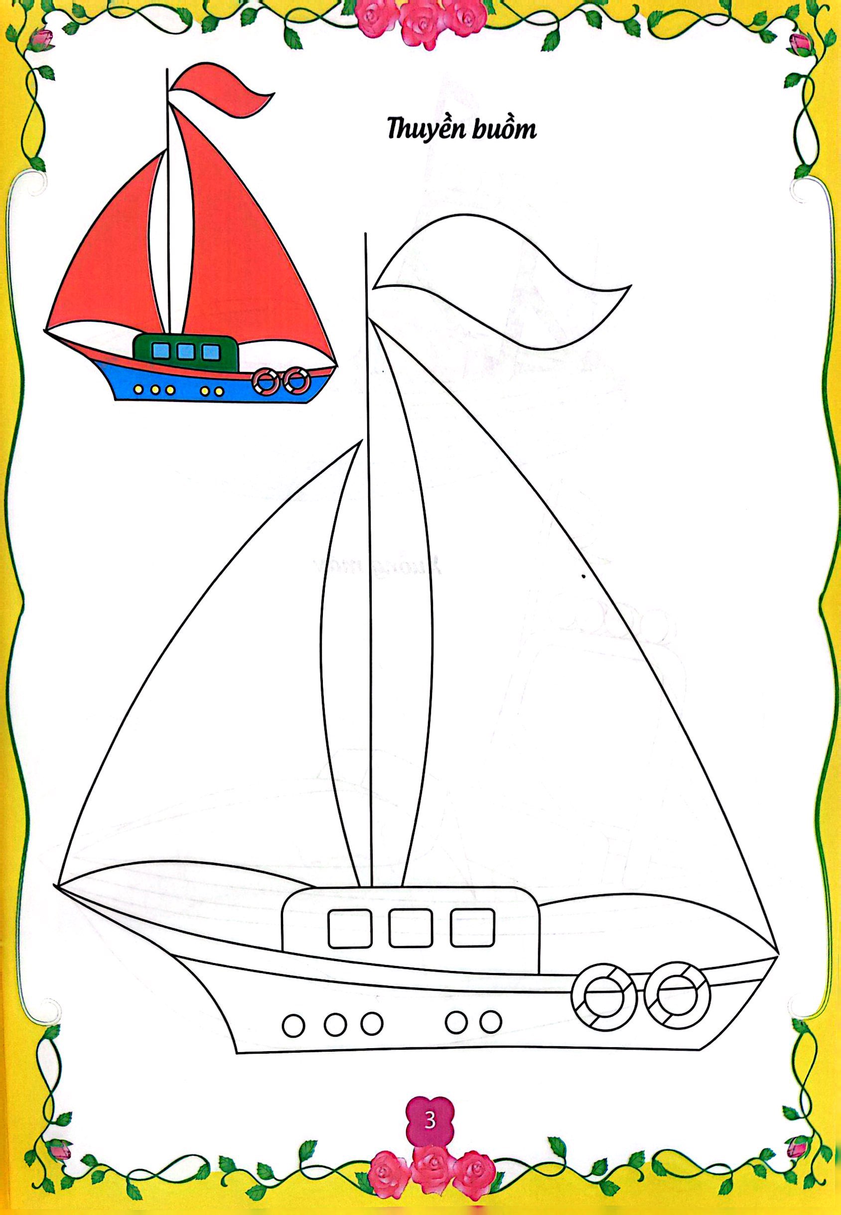 bé tập tô màu - giao thông đường thủy và hàng không (tái bản 2023)