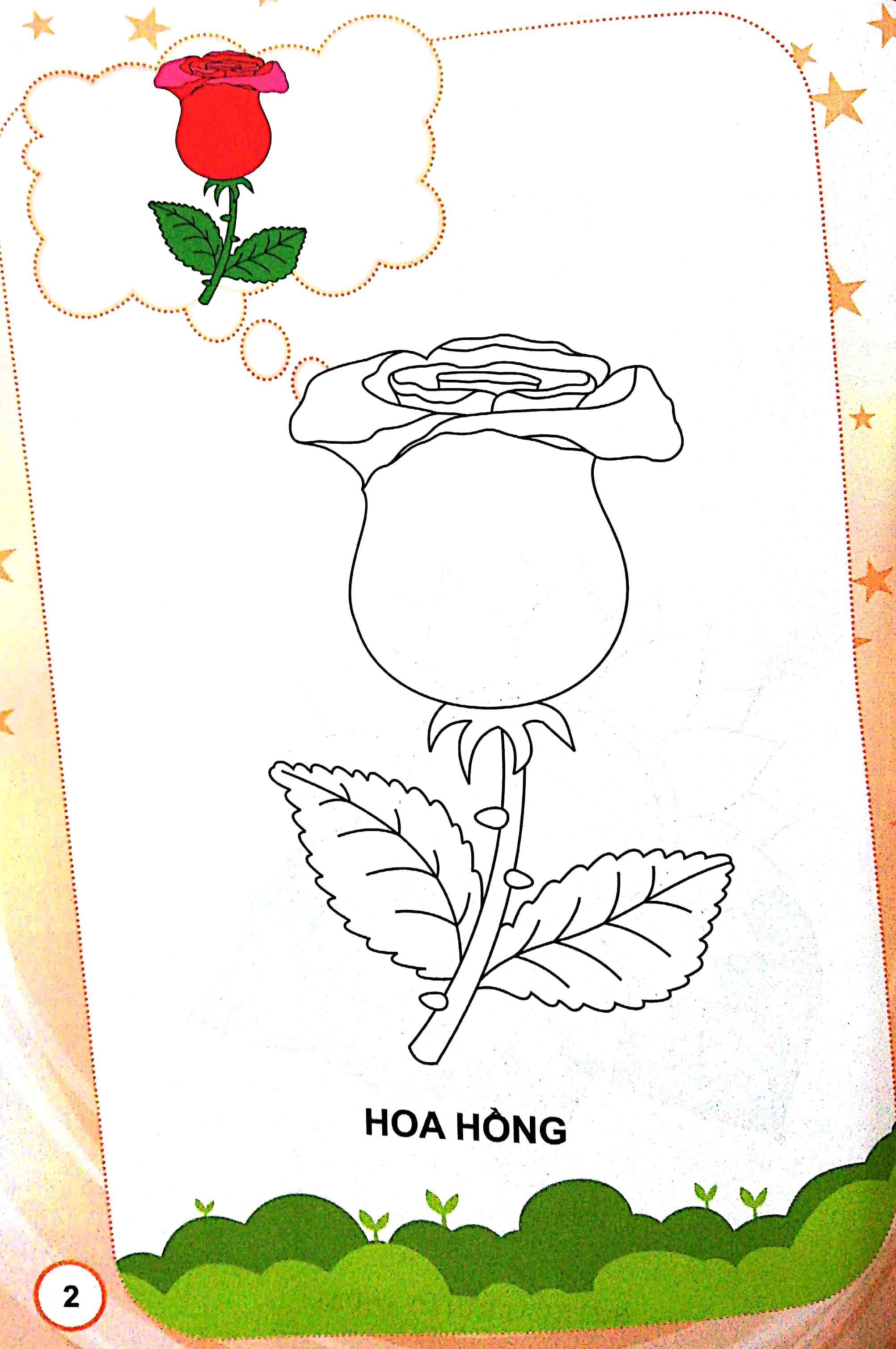 bé tập tô màu - hoa (tái bản 2022)