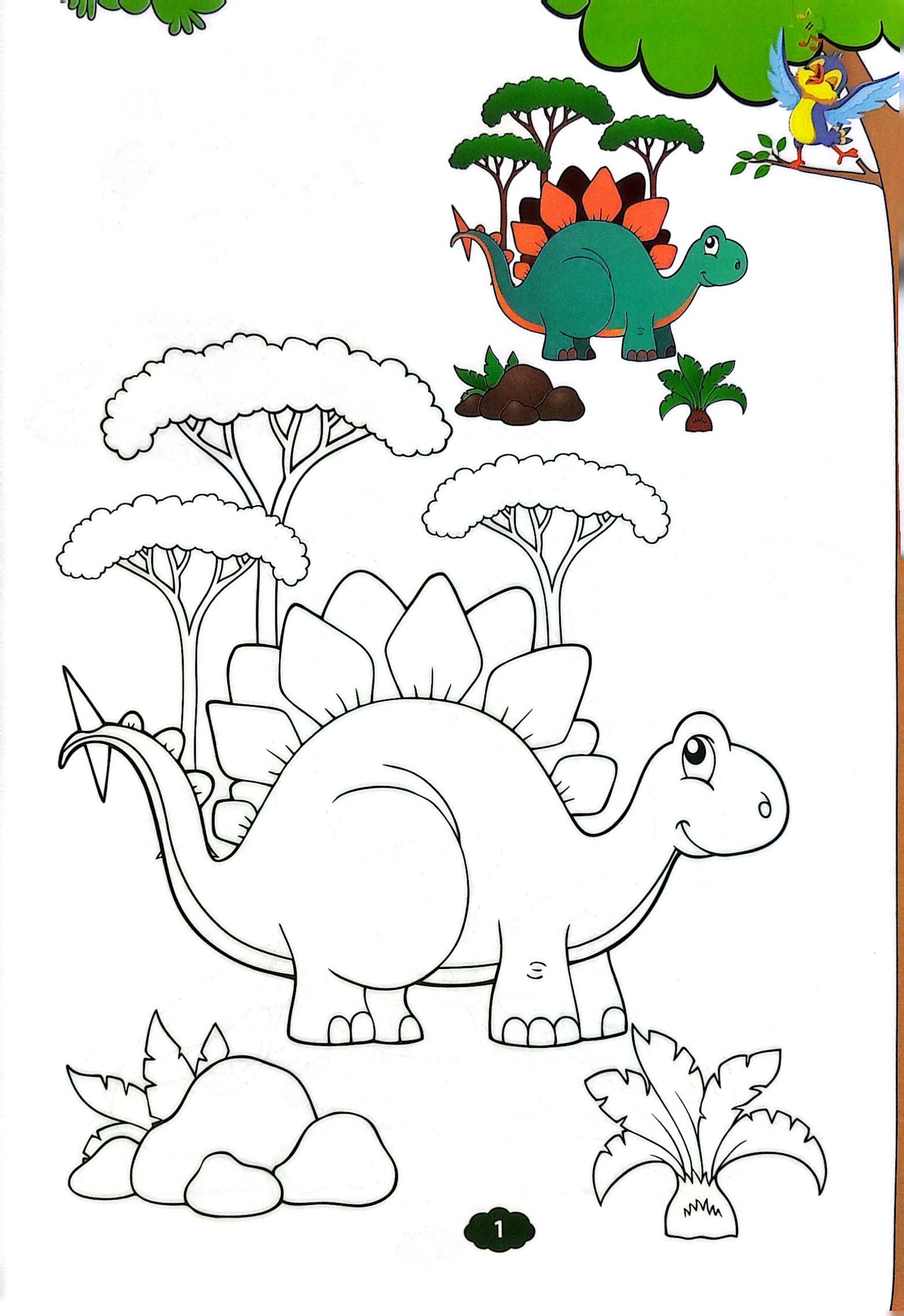 bé tập tô màu - khủng long (tái bản 2023)