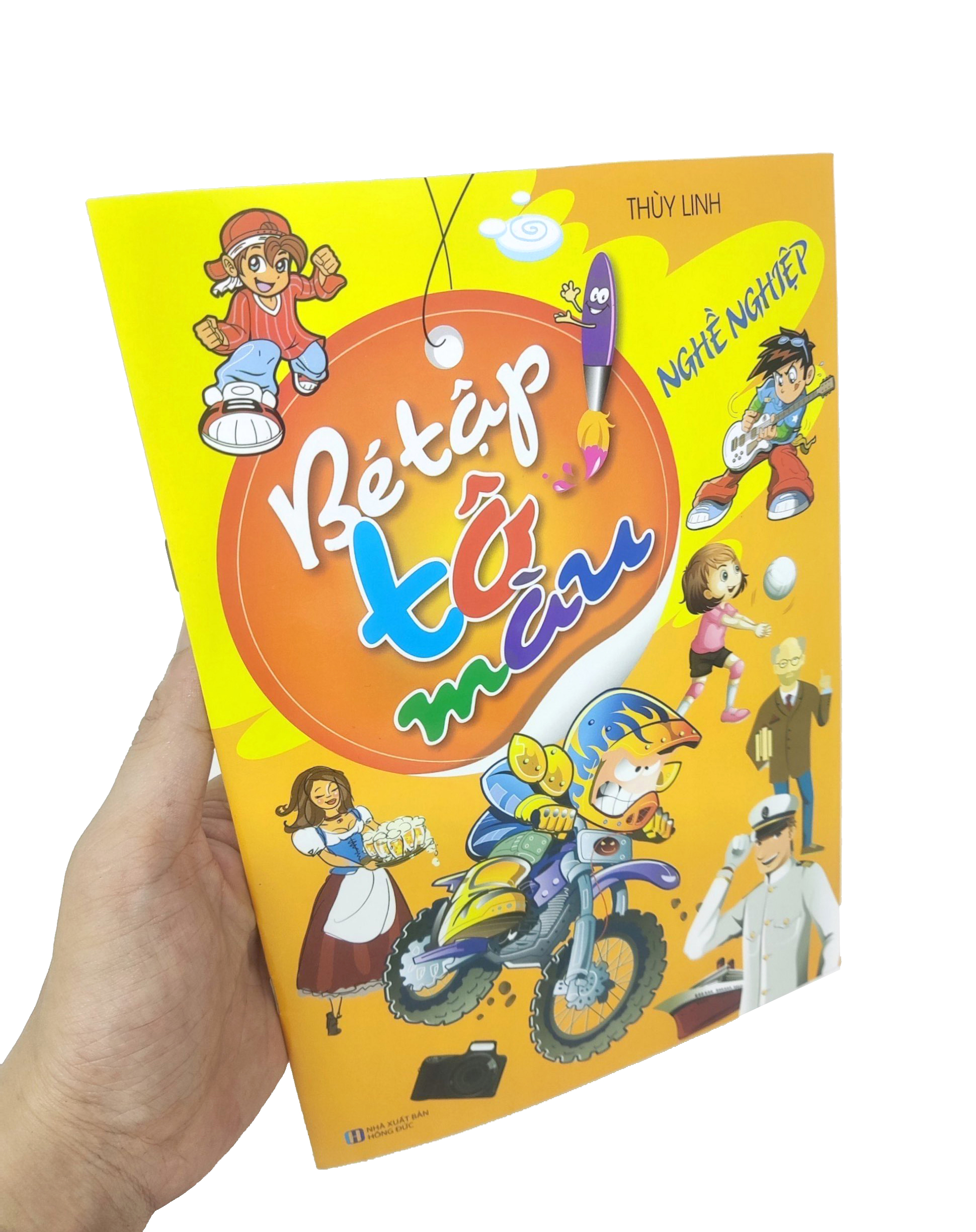 bé tập tô màu - nghề nghiệp (tái bản 2023)